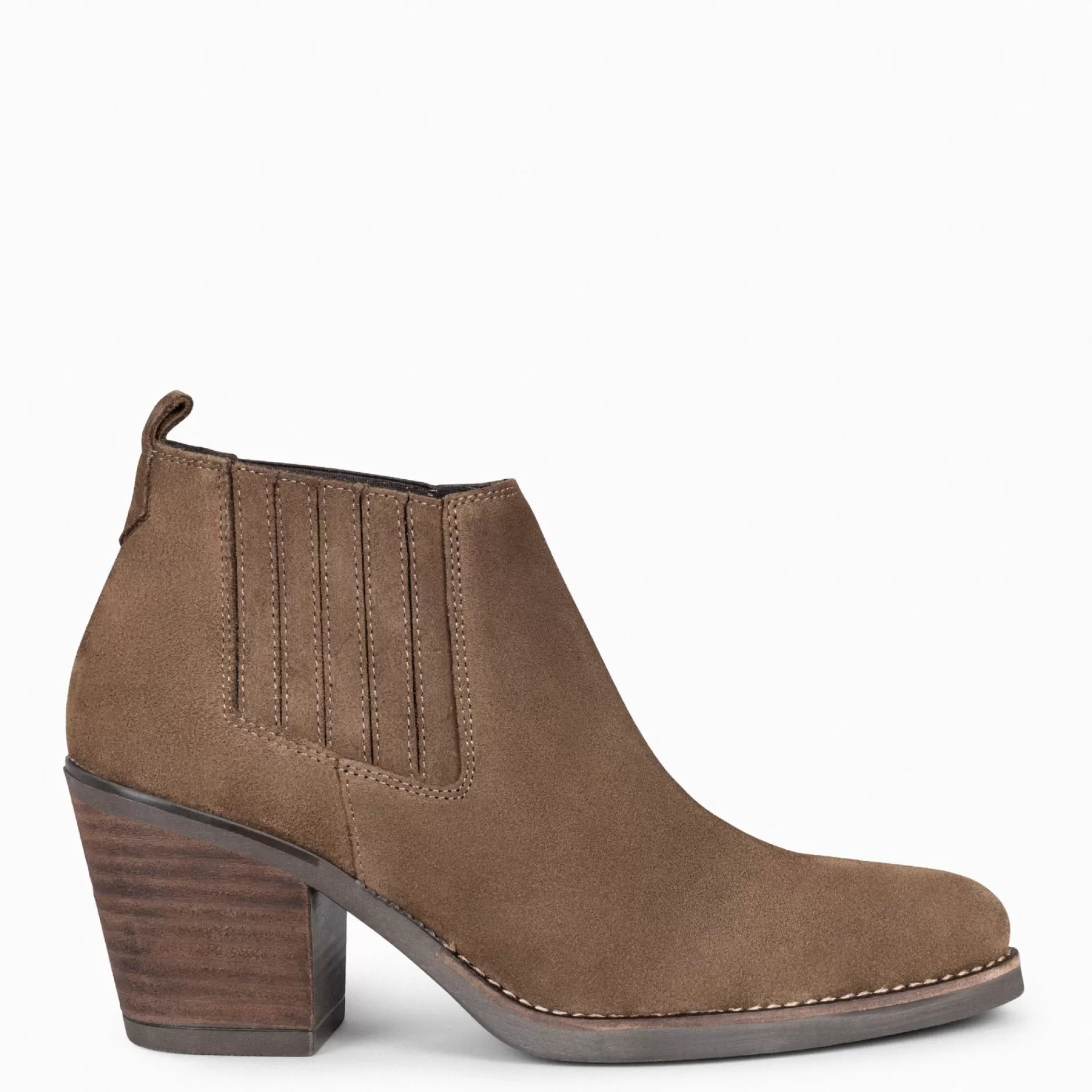 miMaO Botines De Mujer<Alabama - Botines Cowboy De Mujer Taupe