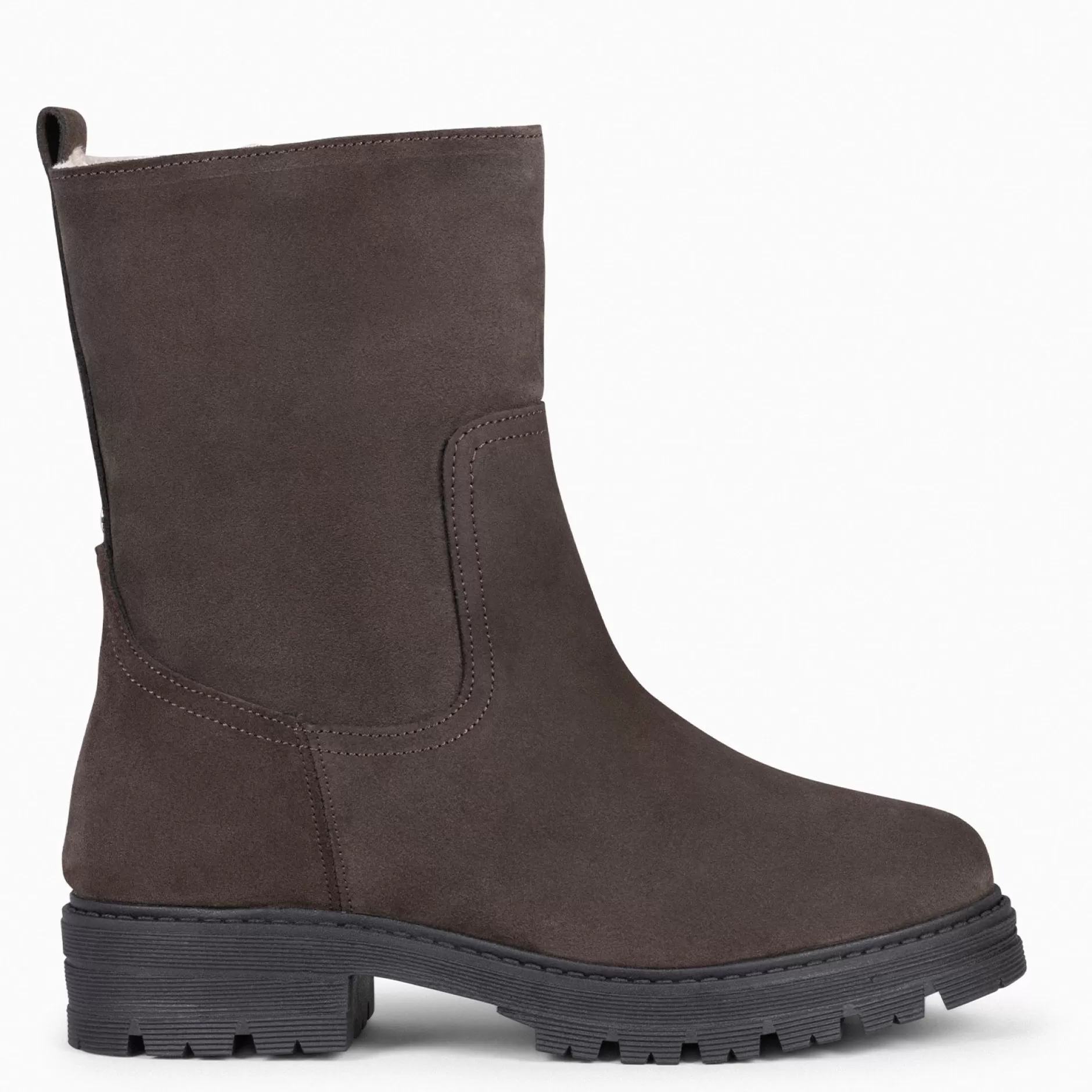 miMaO Botines De Mujer<Alaska - Botin De Mujer Con Forro De Piel De Borrego Marron