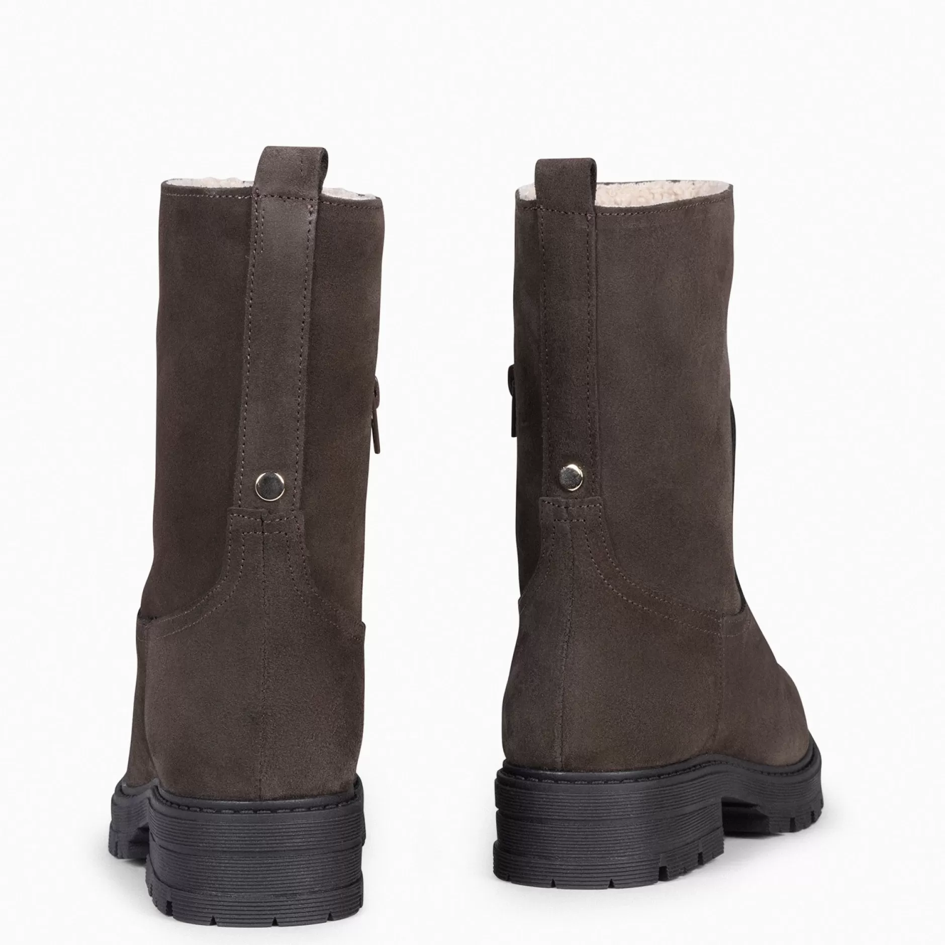 miMaO Botines De Mujer<Alaska - Botin De Mujer Con Forro De Piel De Borrego Marron