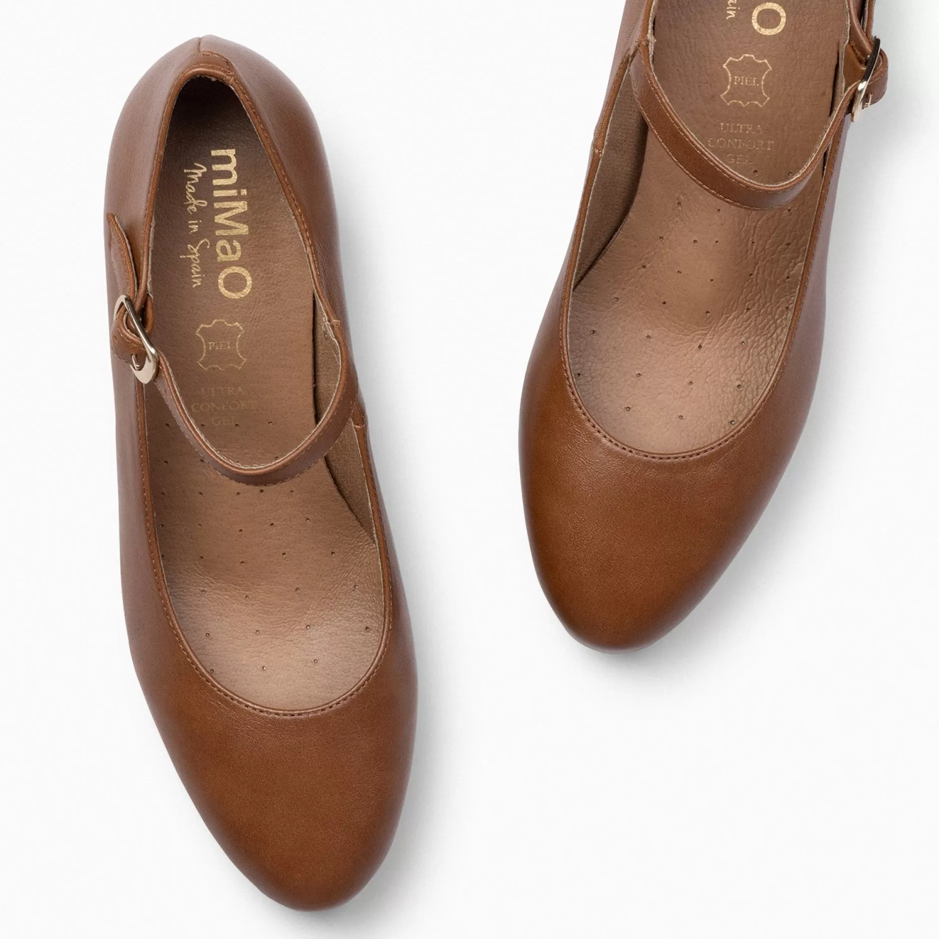 miMaO Urban Zapatos De Tacón<Azafata Pulsera – Zapatos De Mujer Con Plataforma Y Tacón Bajo Camel