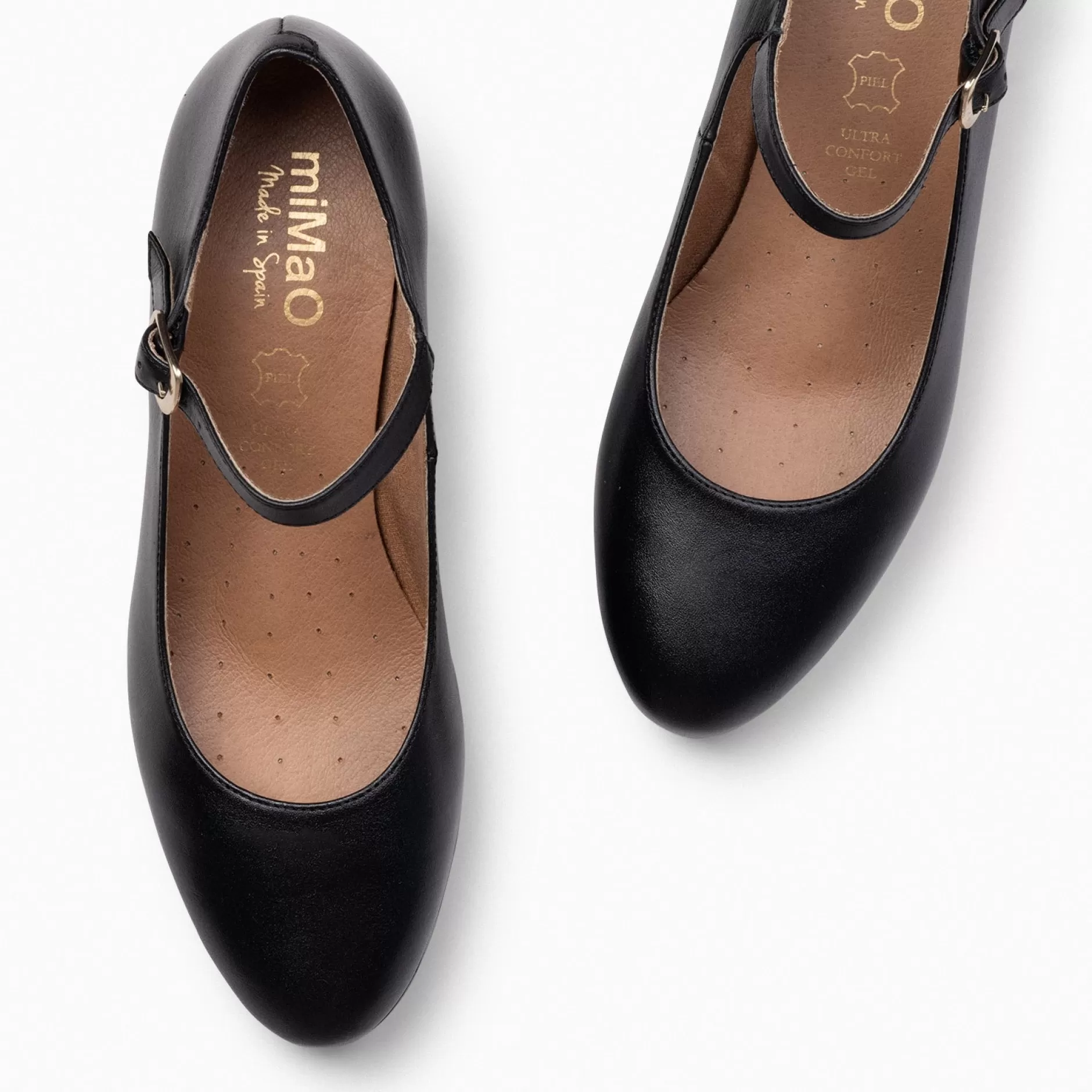 miMaO Urban Zapatos De Tacón<Azafata Pulsera – Zapatos De Mujer Con Plataforma Y Tacón Bajo Negro
