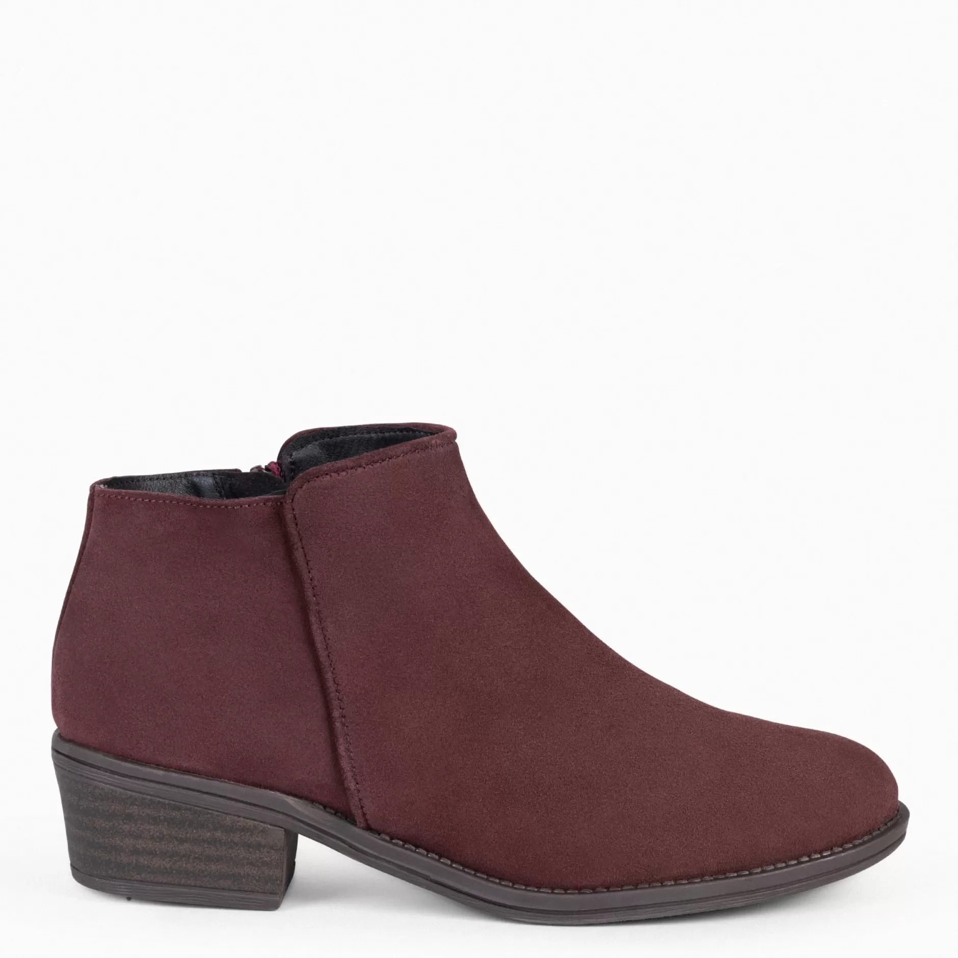 miMaO Botines De Mujer<Baltimor - Botines Piel Mujer Hidrofugo De Color Burdeos