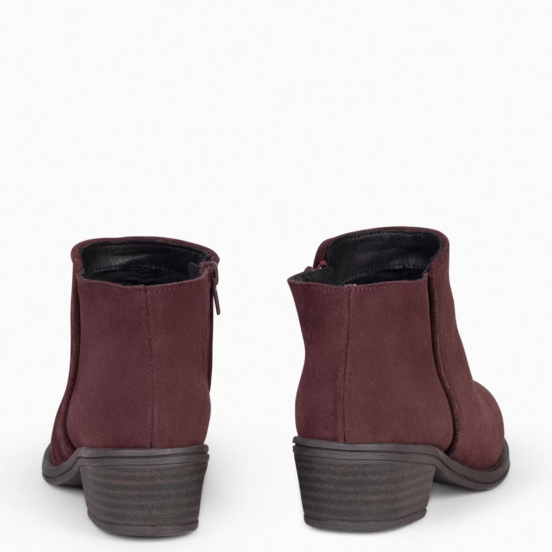 miMaO Botines De Mujer<Baltimor - Botines Piel Mujer Hidrofugo De Color Burdeos