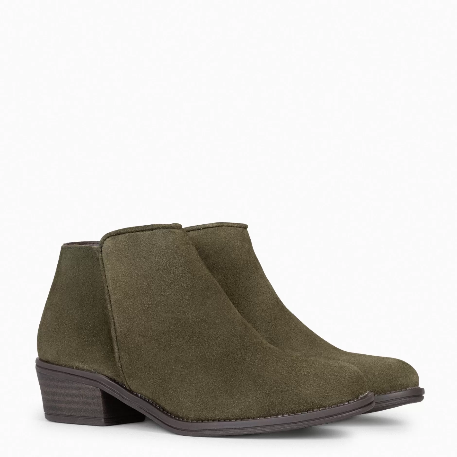 miMaO Botines De Mujer<Baltimor - Botines Piel Mujer Hidrofugo De Color Kaki