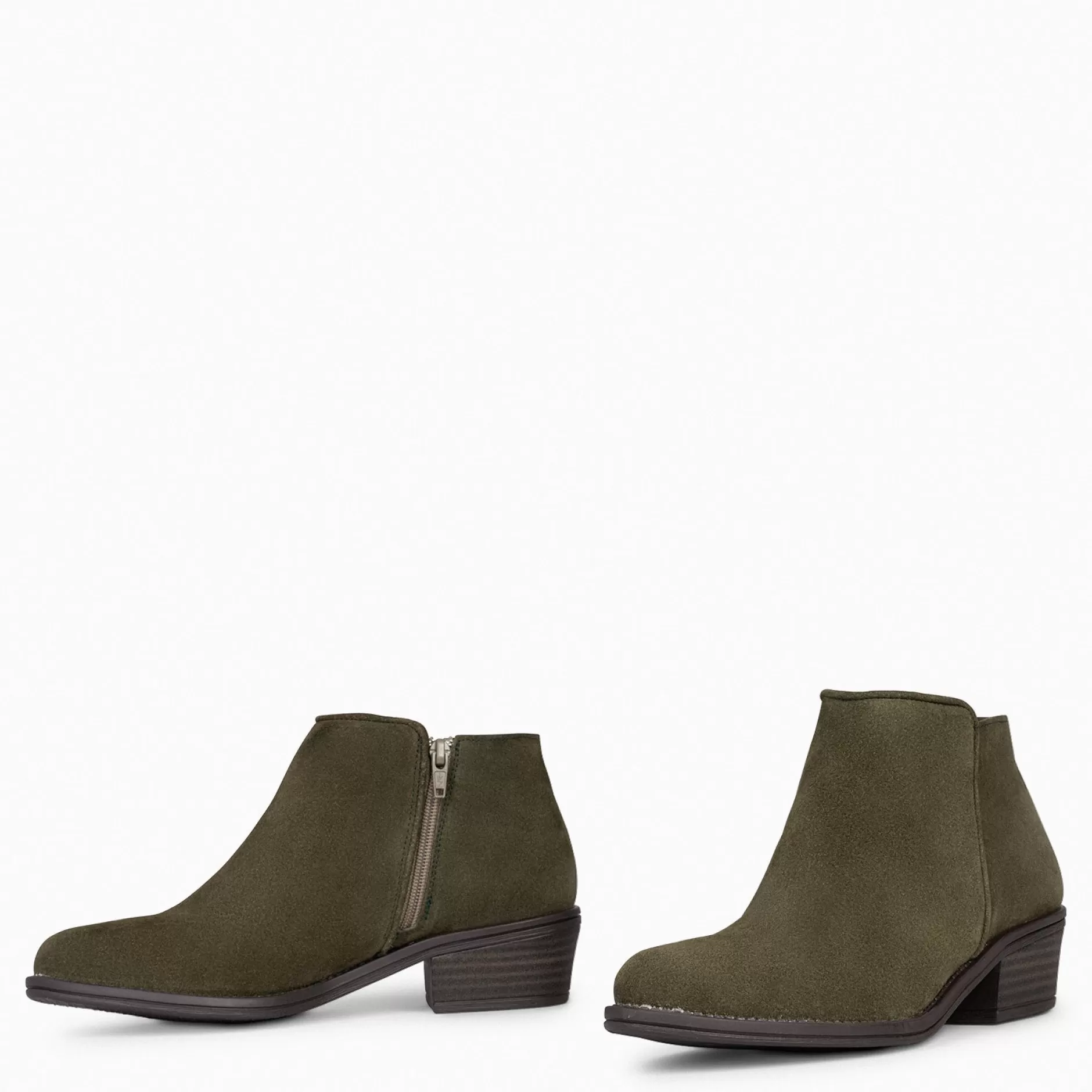 miMaO Botines De Mujer<Baltimor - Botines Piel Mujer Hidrofugo De Color Kaki