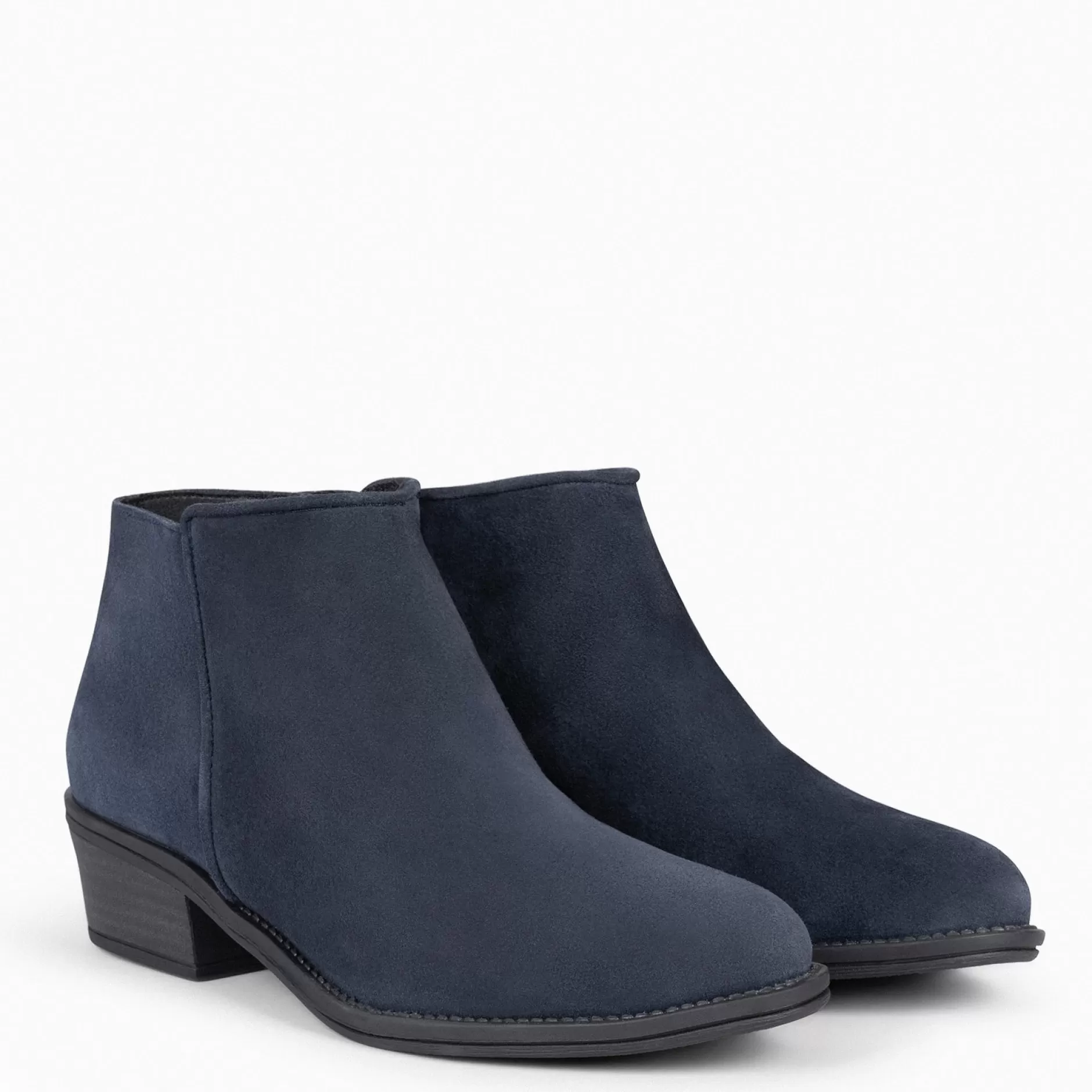 miMaO Botines De Mujer<Baltimor - Botines Piel Mujer Hidrofugo De Color Marino