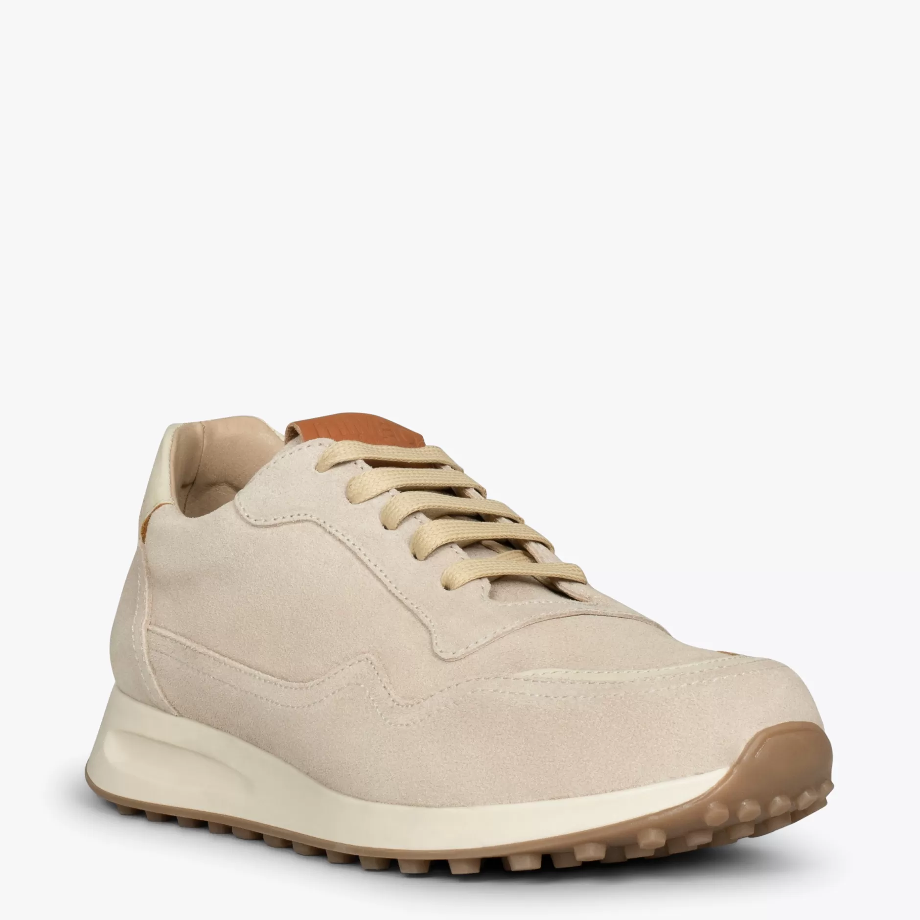 miMaO Zapato<Boston Zapatillas De Piel Para Hombre Beige