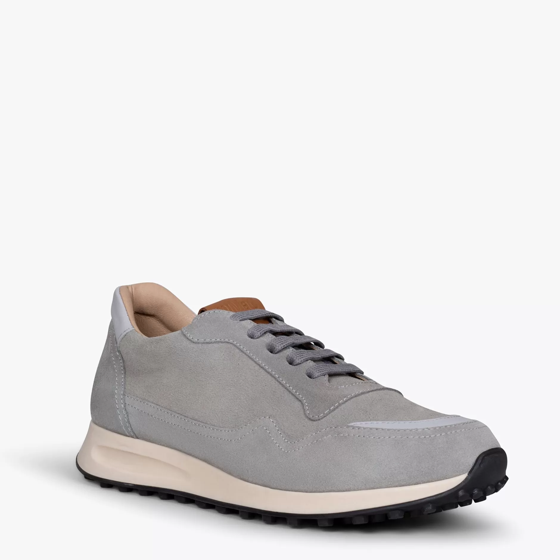 miMaO Zapato<Boston Zapatillas De Piel Para Hombre Gris