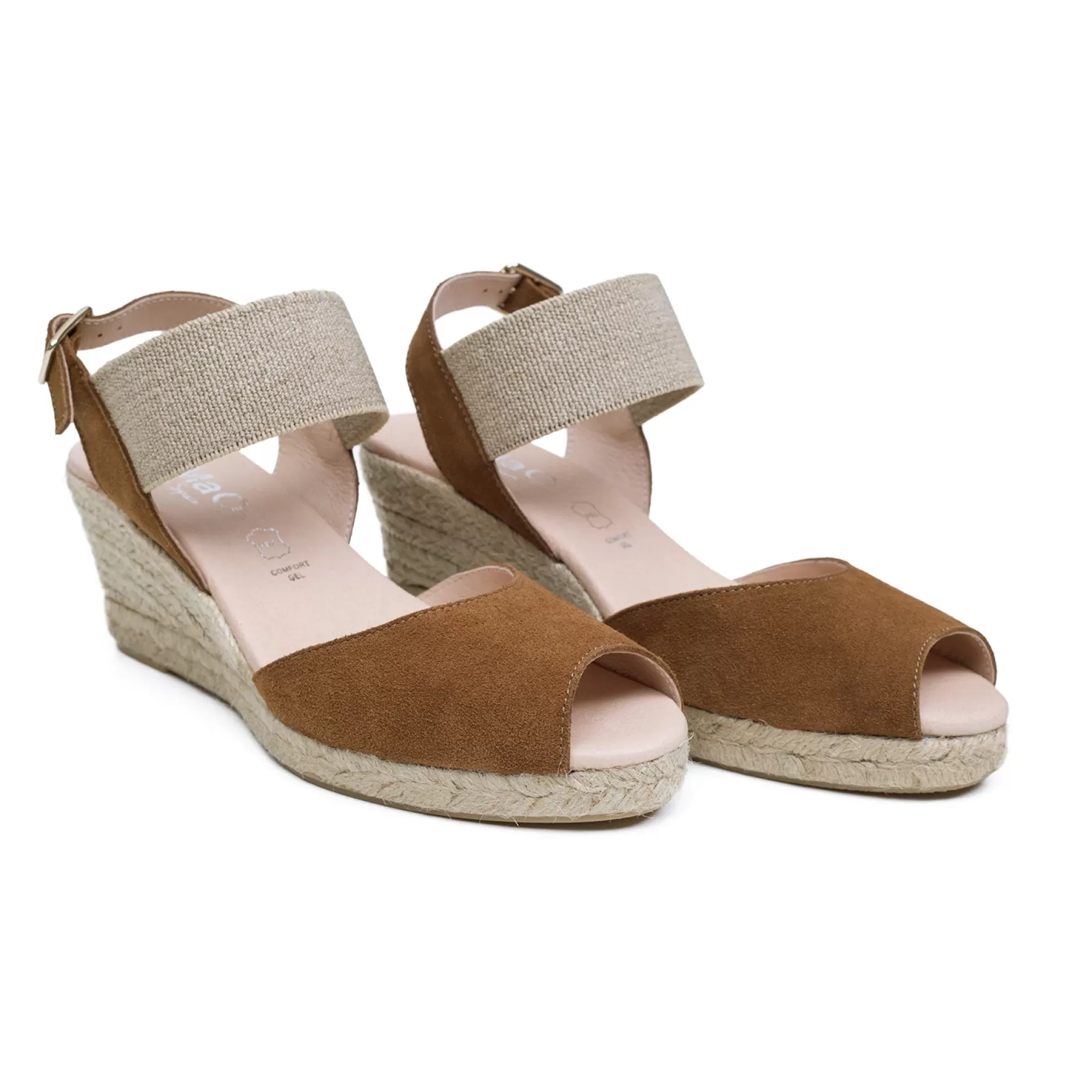 miMaO Esparto Y Alpargatas<Cala – Cuna De Esparto Peeptoe Cuero