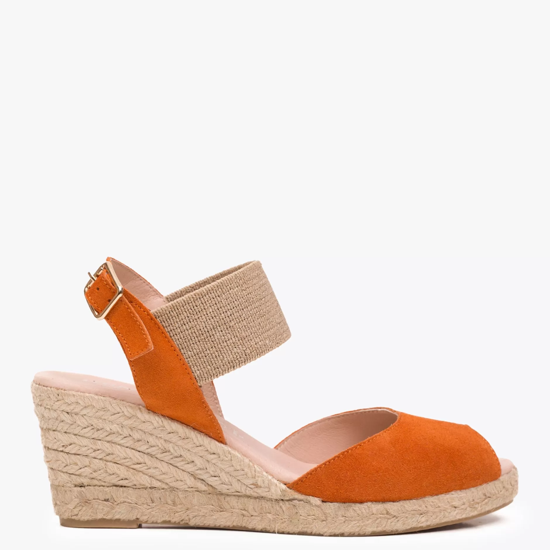 miMaO Esparto Y Alpargatas<Cala – Cuna De Esparto Peeptoe Naranja