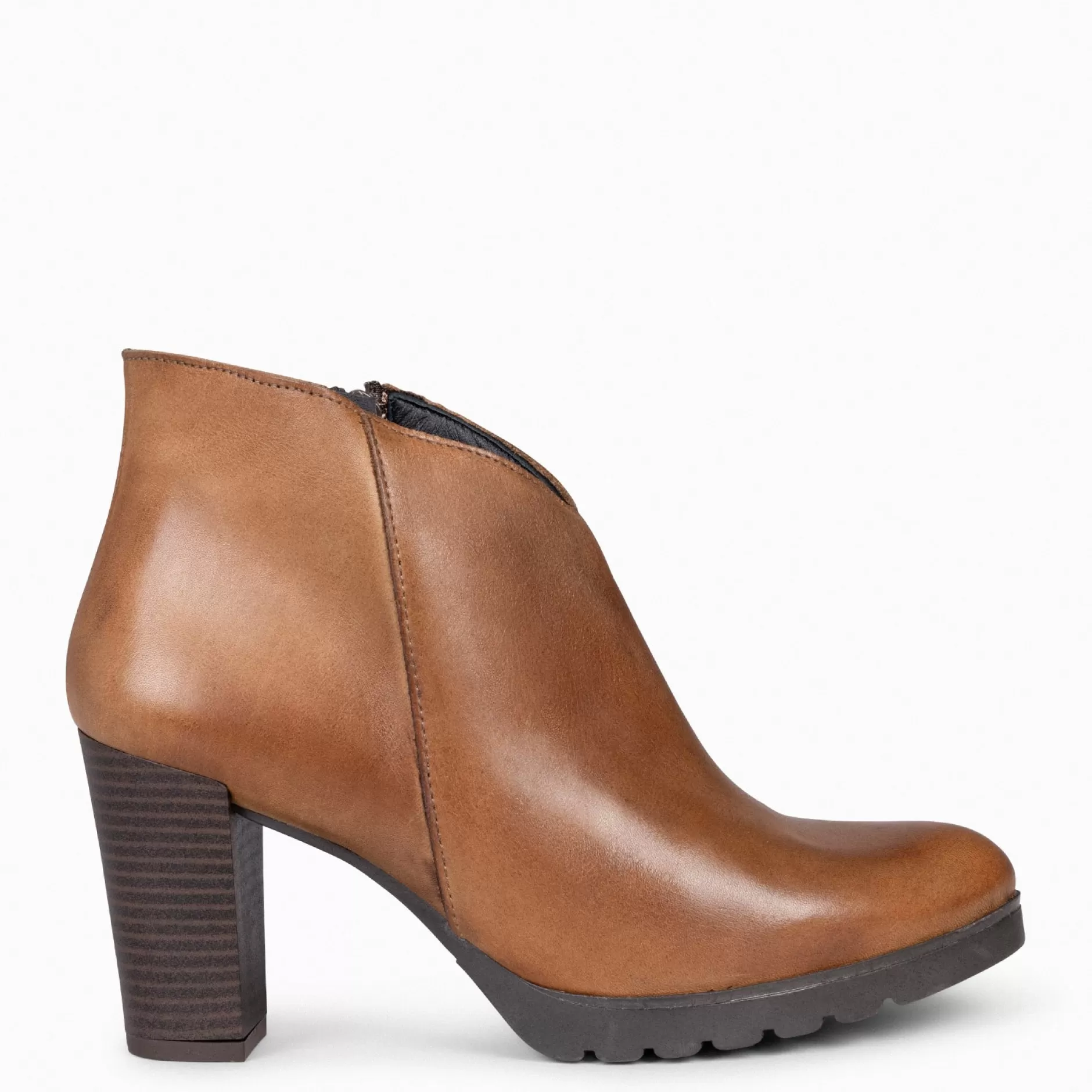 miMaO Botines De Mujer<Classic - Botines De Mujer Con Tacón Camel