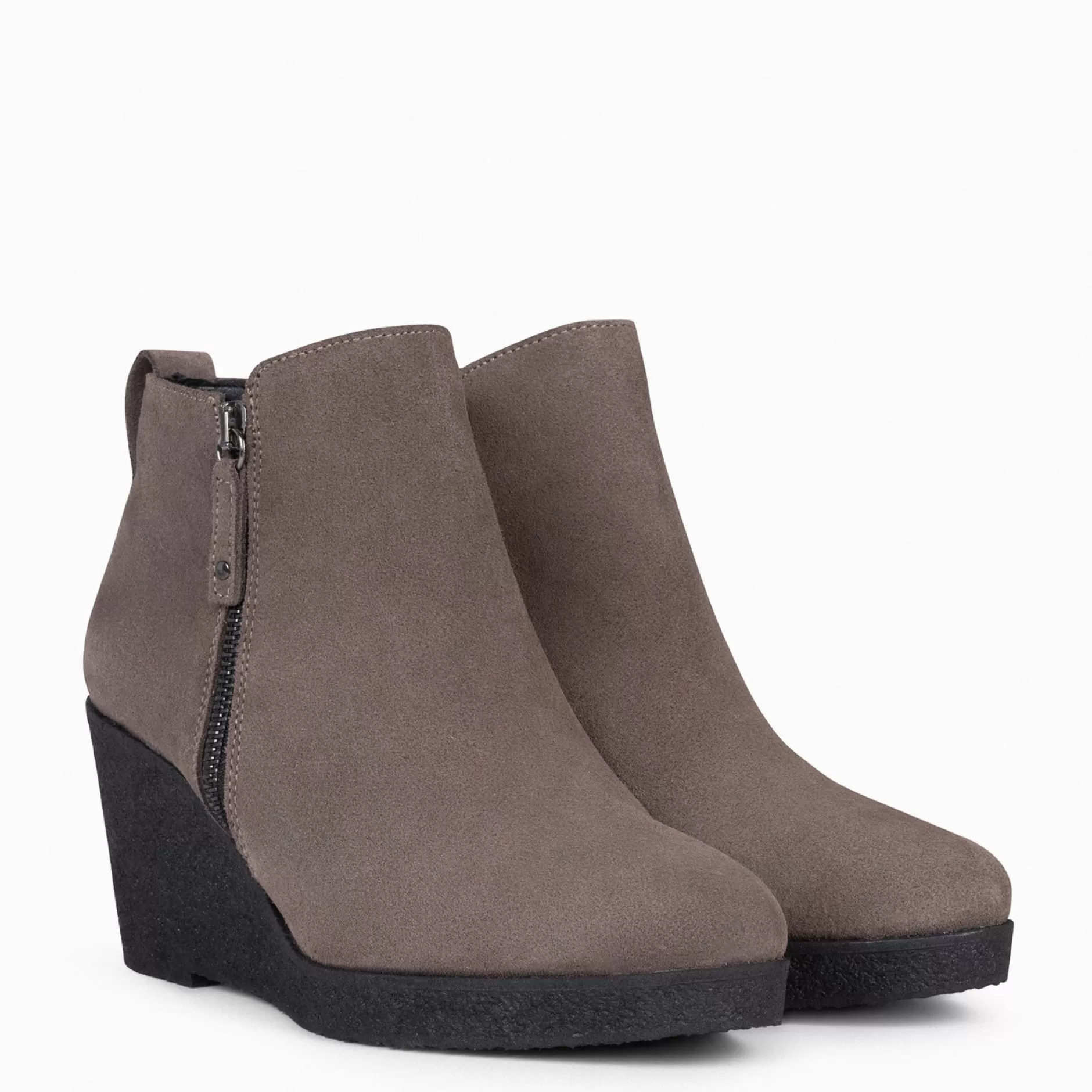 miMaO Botines De Mujer<Dakota - Botin Con Cuna Alta Taupe