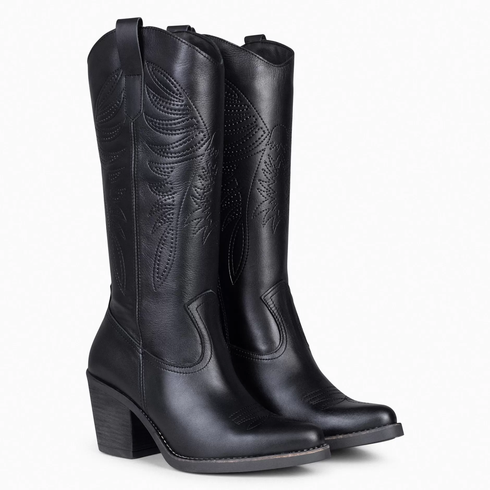 miMaO Botas<Dallas - Botas Cowboy Altas Negro