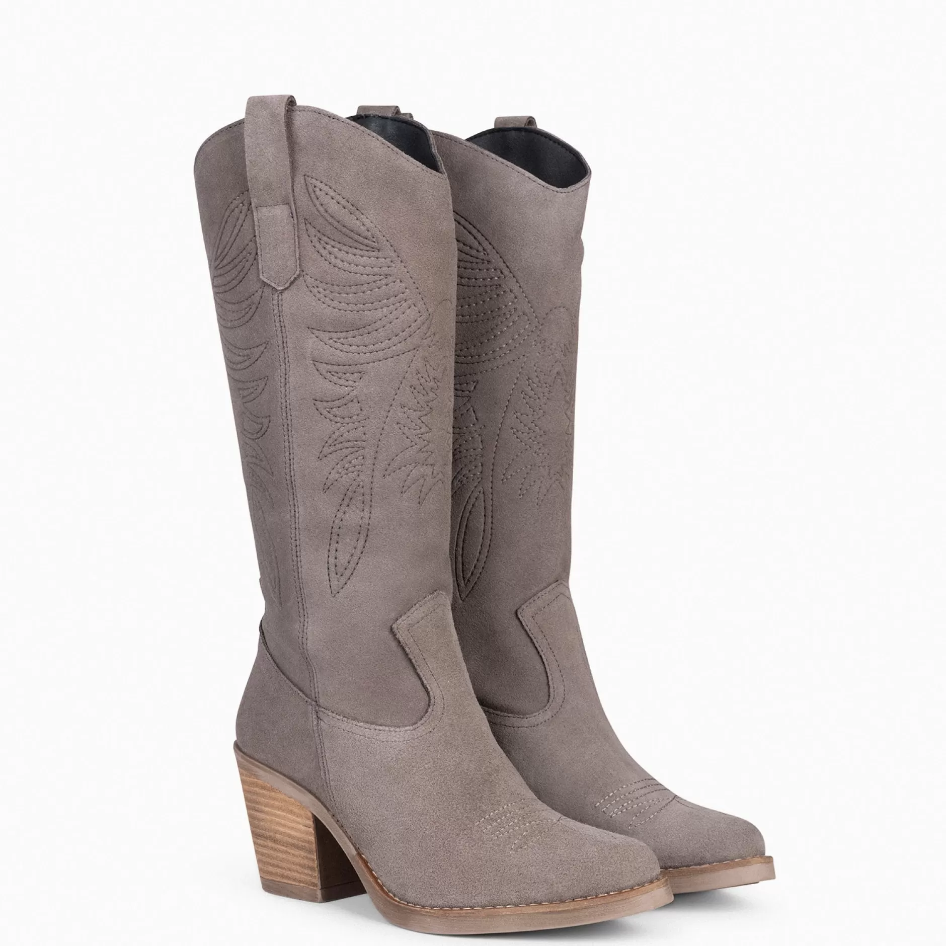 miMaO Botas<Dallas - Botas Cowboy Altas Taupe