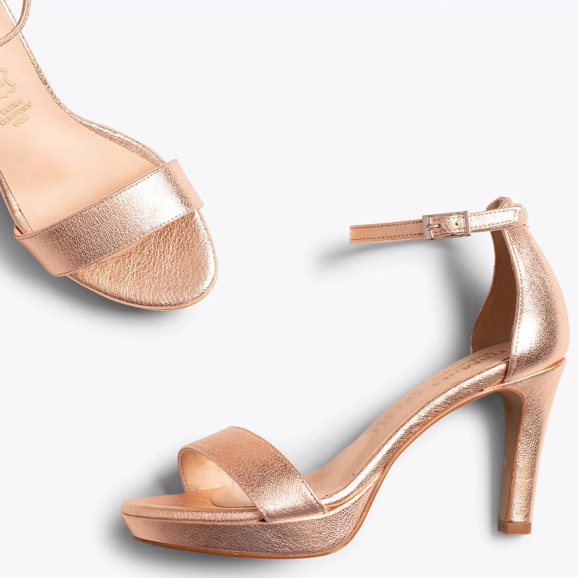 miMaO Sandalias De Tacón<Fiesta - Sandalias De Tacón Alto Y Plataforma Oro Rosa