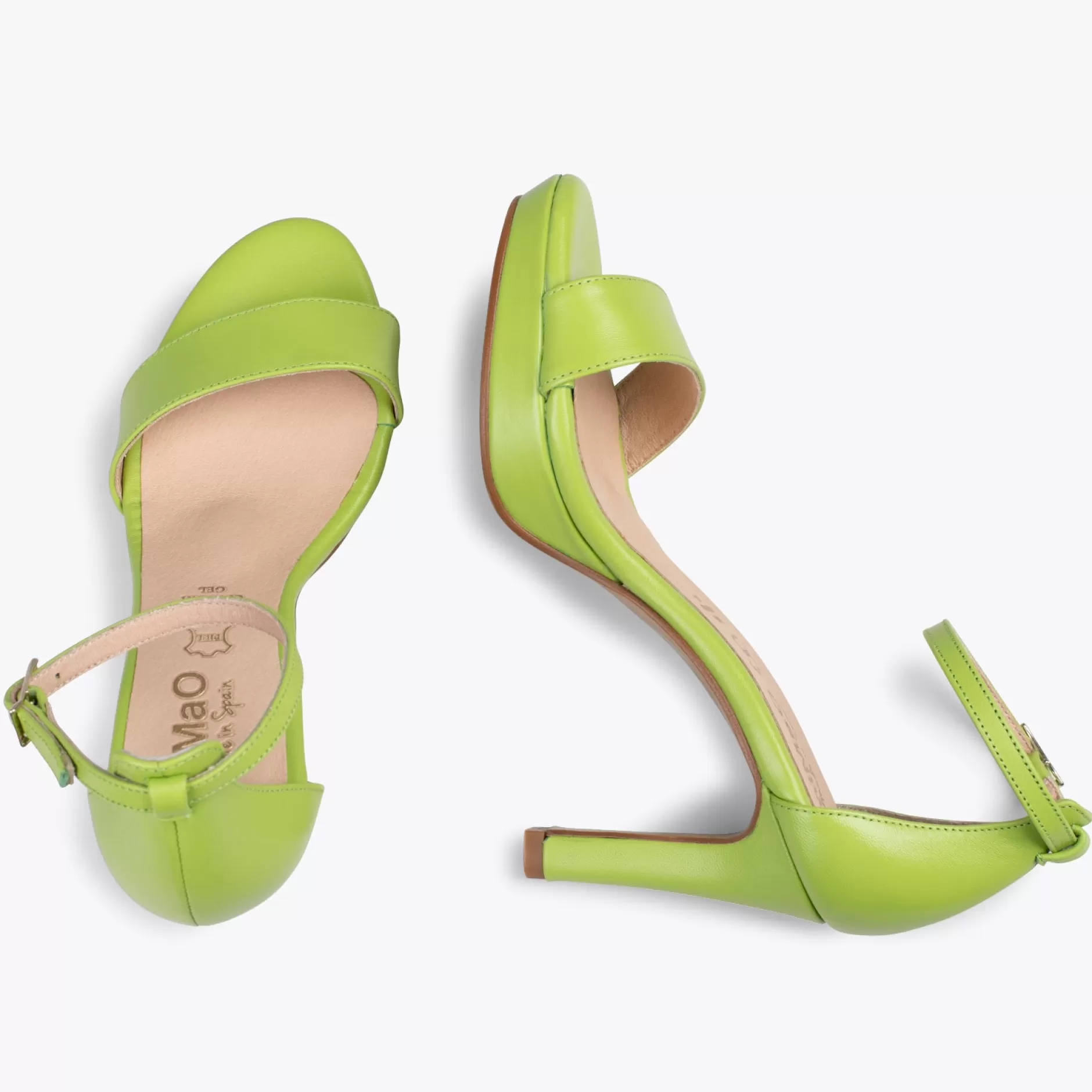 miMaO Sandalias De Tacón<Fiesta - Sandalias De Tacón Alto Y Plataforma Verde Pistacho