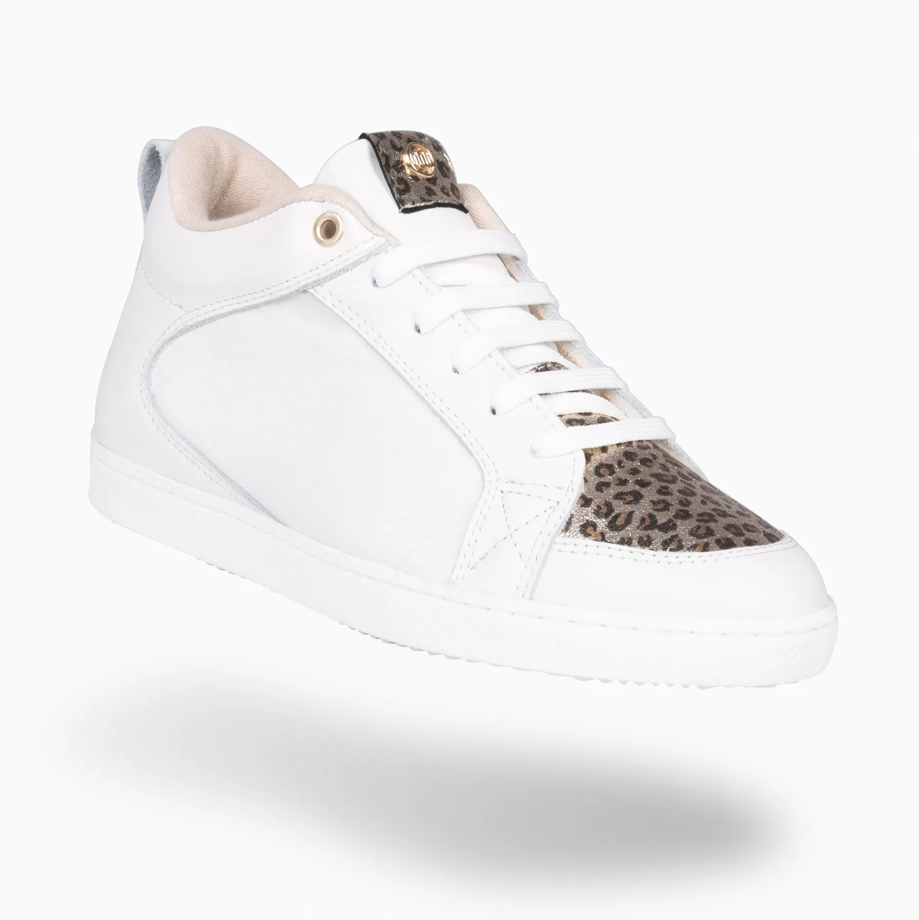 miMaO Deportivas<Frenchy - Sneakers Cuna Interior Mujer Blanco Y Leopardo