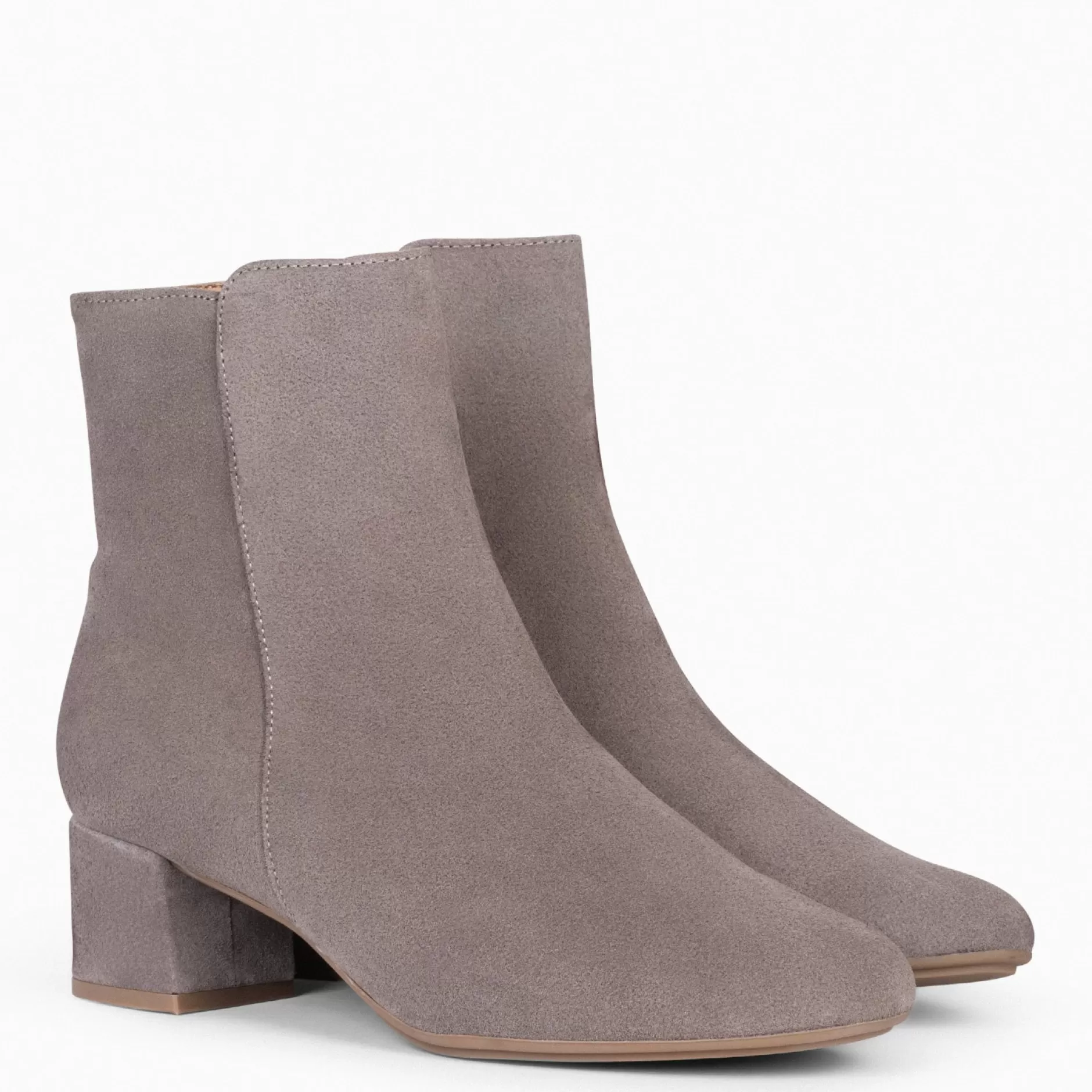 miMaO Botines De Mujer<Maia - Botin Serraje Mujer Taupe