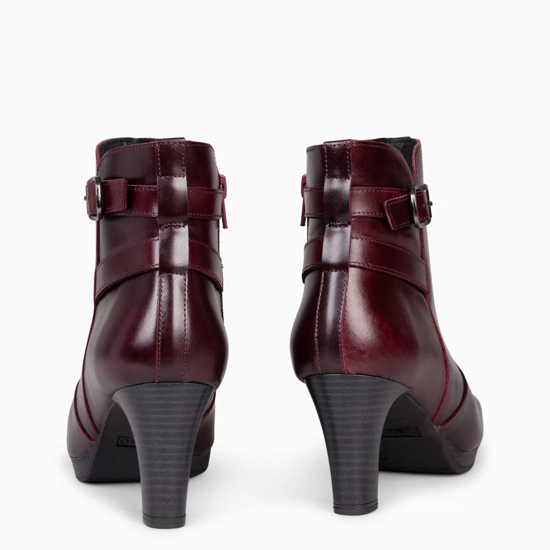 miMaO Botines De Mujer<Milan – Botines De Tacón Y Pulsera Decorativa Burdeos