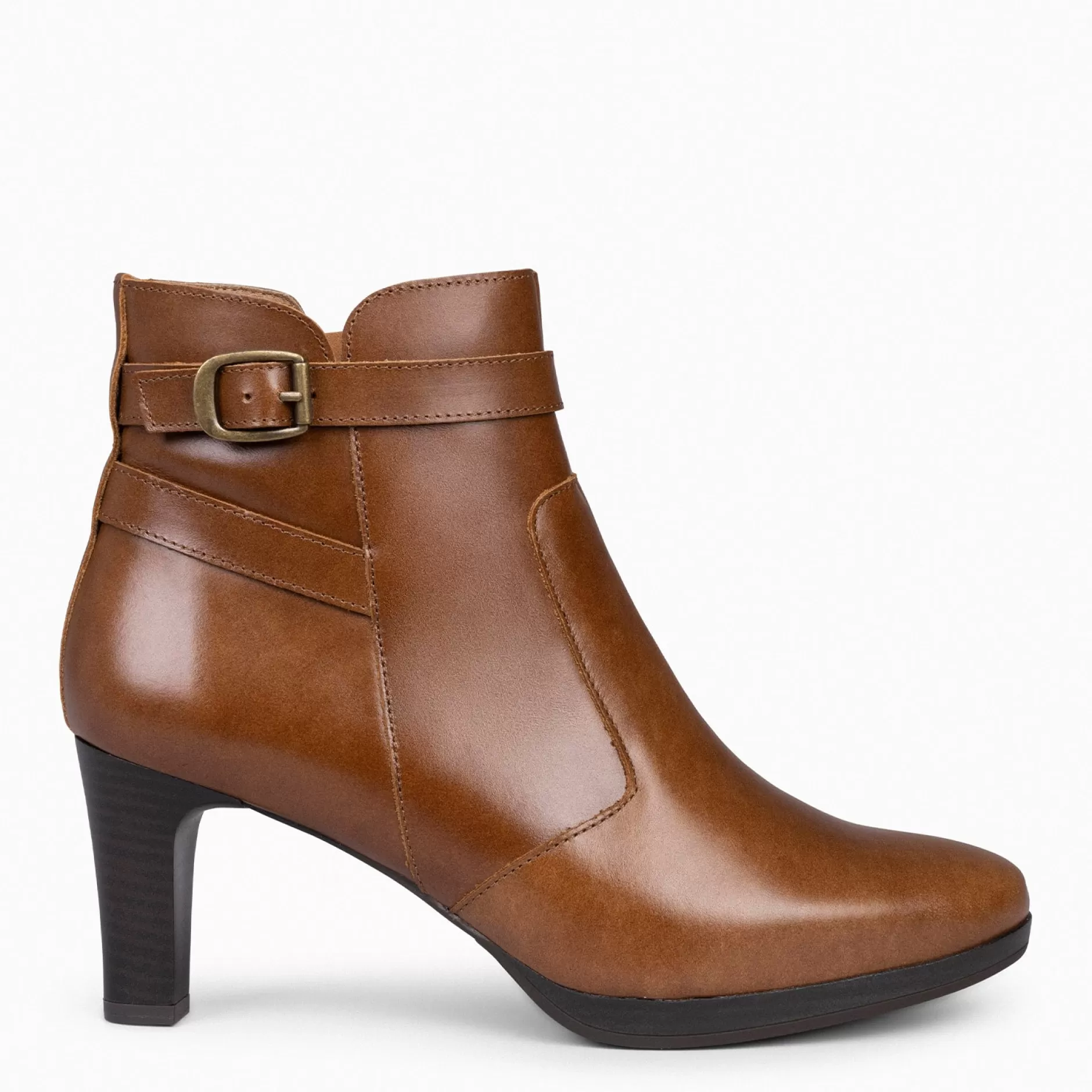 miMaO Botines De Mujer<Milan – Botines De Tacón Y Pulsera Decorativa Camel