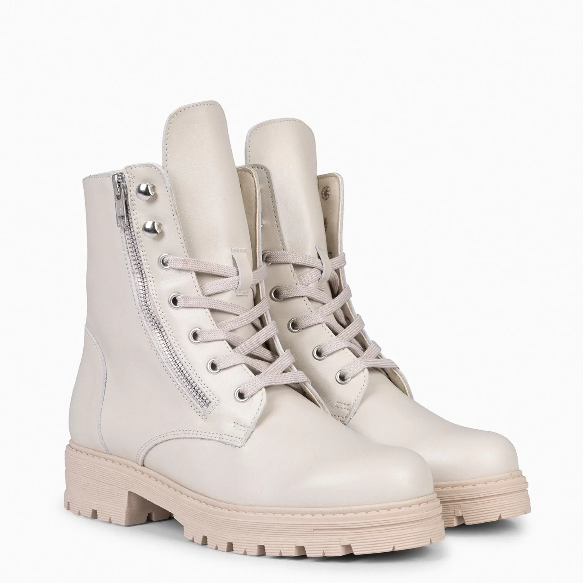 miMaO Botas<Militar – Botas Militares De Mujer Beige