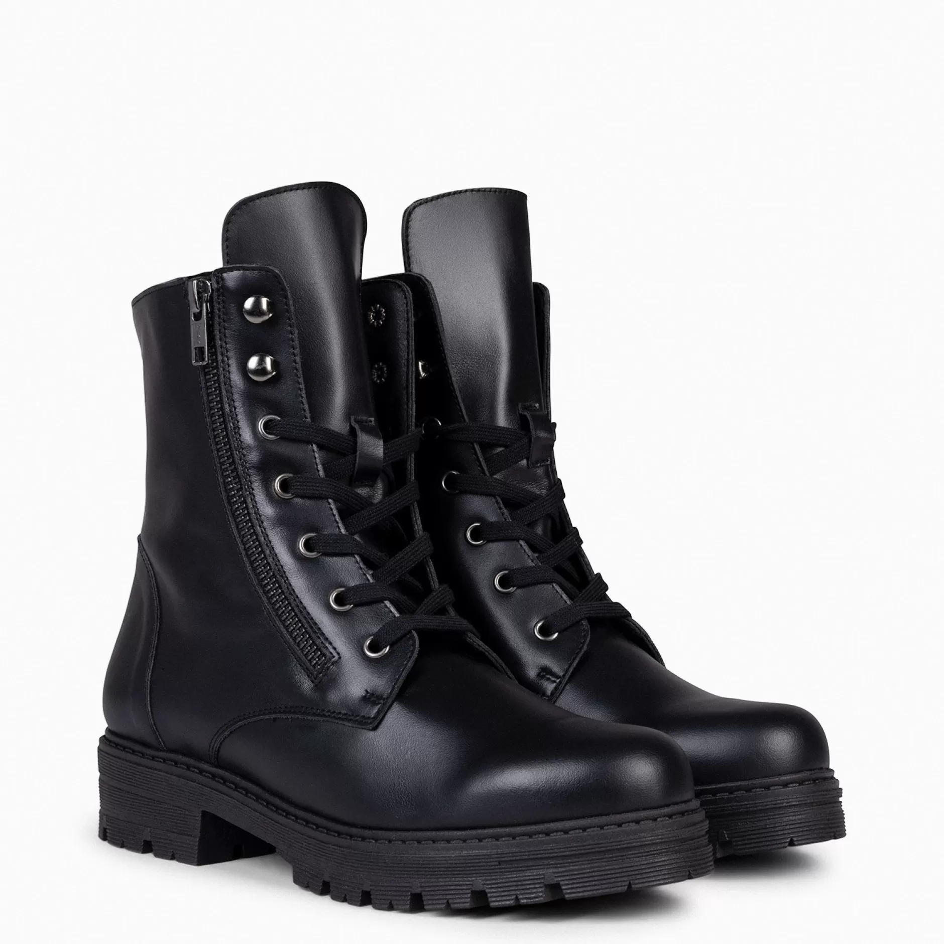 miMaO Botas<Militar – Botas Militares De Mujer Negro