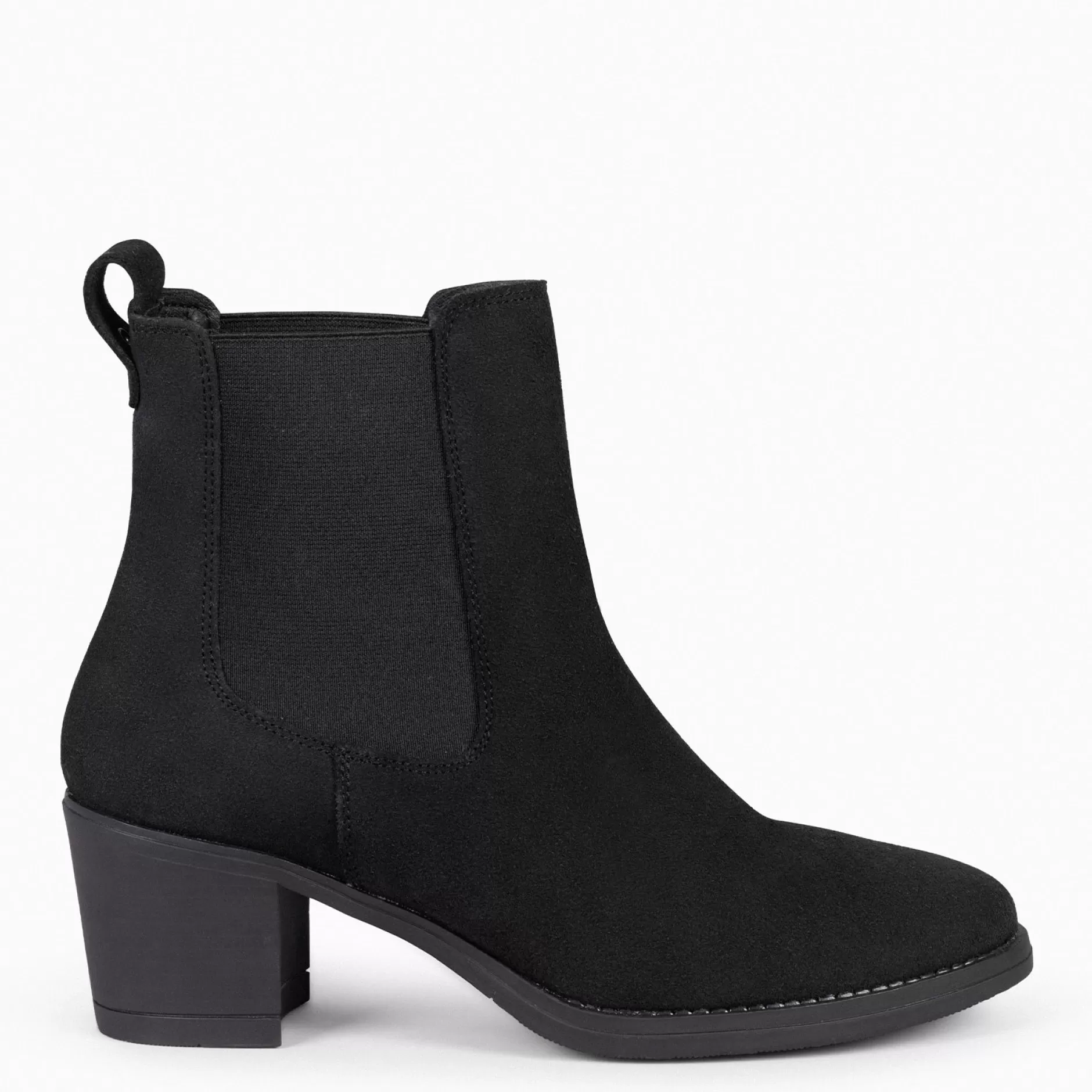 miMaO Botines De Mujer<New Chelsea - Botines De Cana Alta Con Tacón Para Mujer Negro