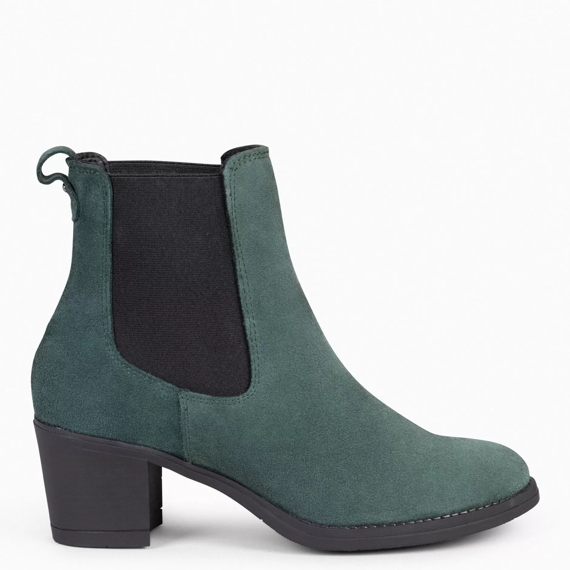 miMaO Botines De Mujer<New Chelsea - Botines De Cana Alta Con Tacón Para Mujer Verde