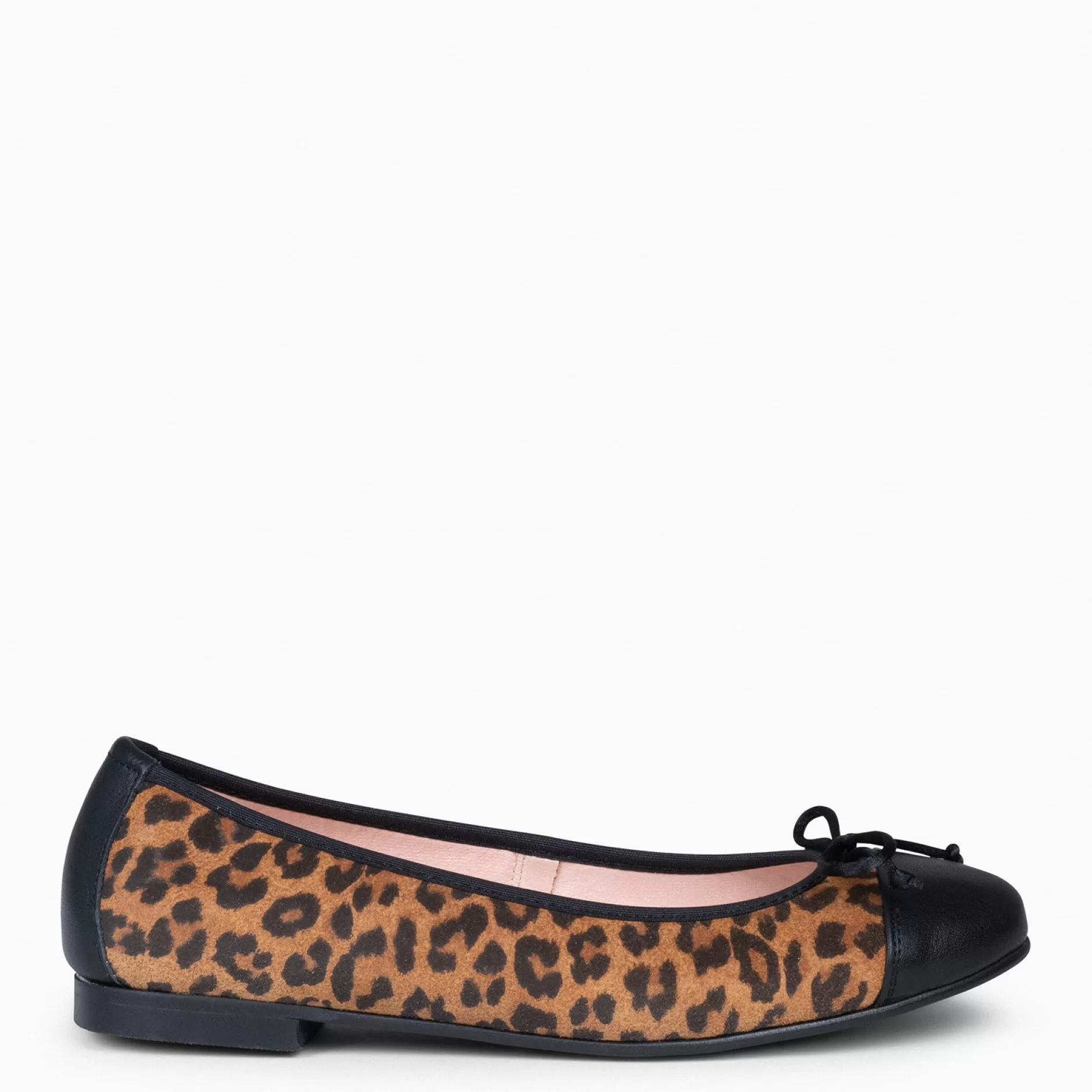 miMaO Mocasines Y Blucher<Nicolle – Bailarina Plana Con Puntera Leopardo