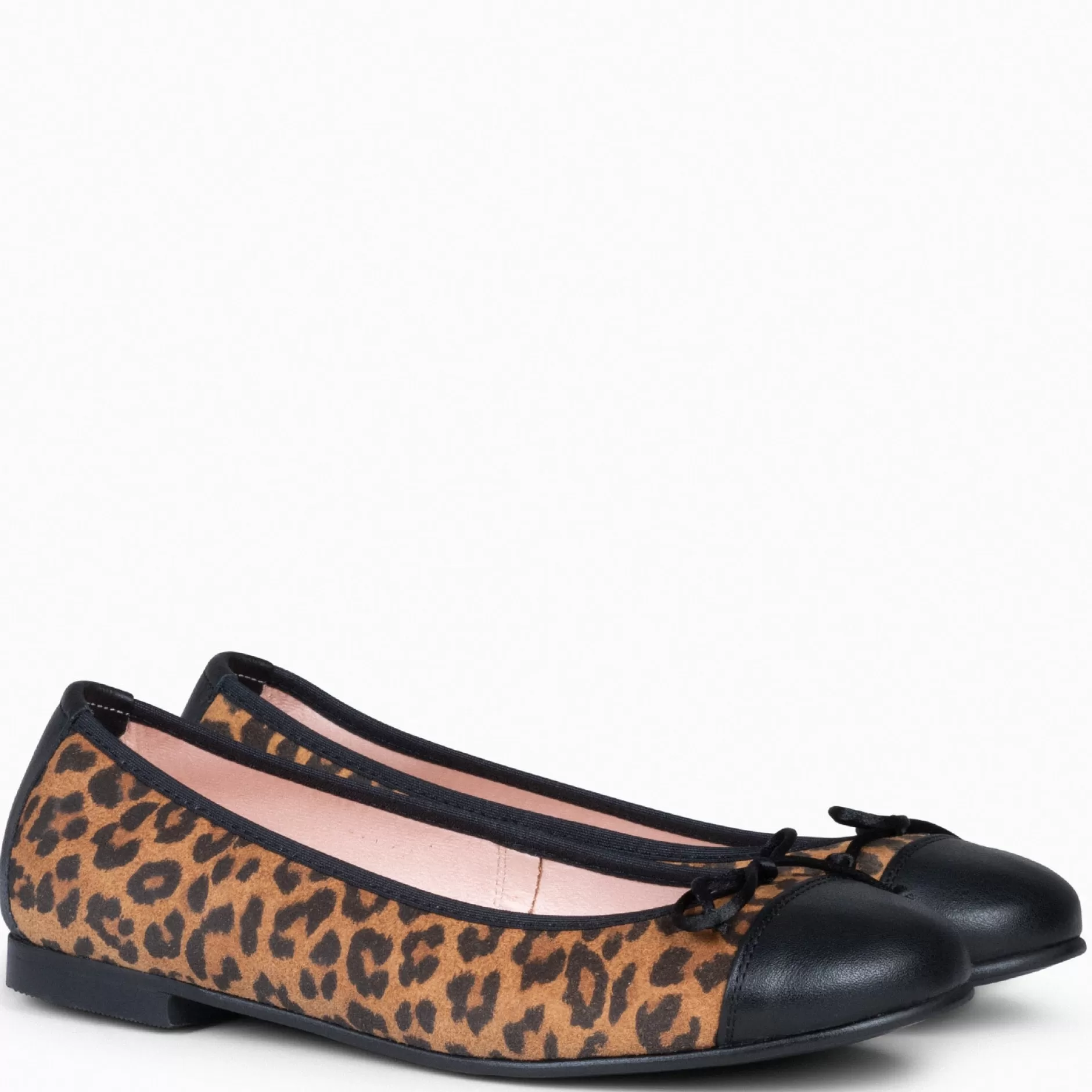 miMaO Mocasines Y Blucher<Nicolle – Bailarina Plana Con Puntera Leopardo