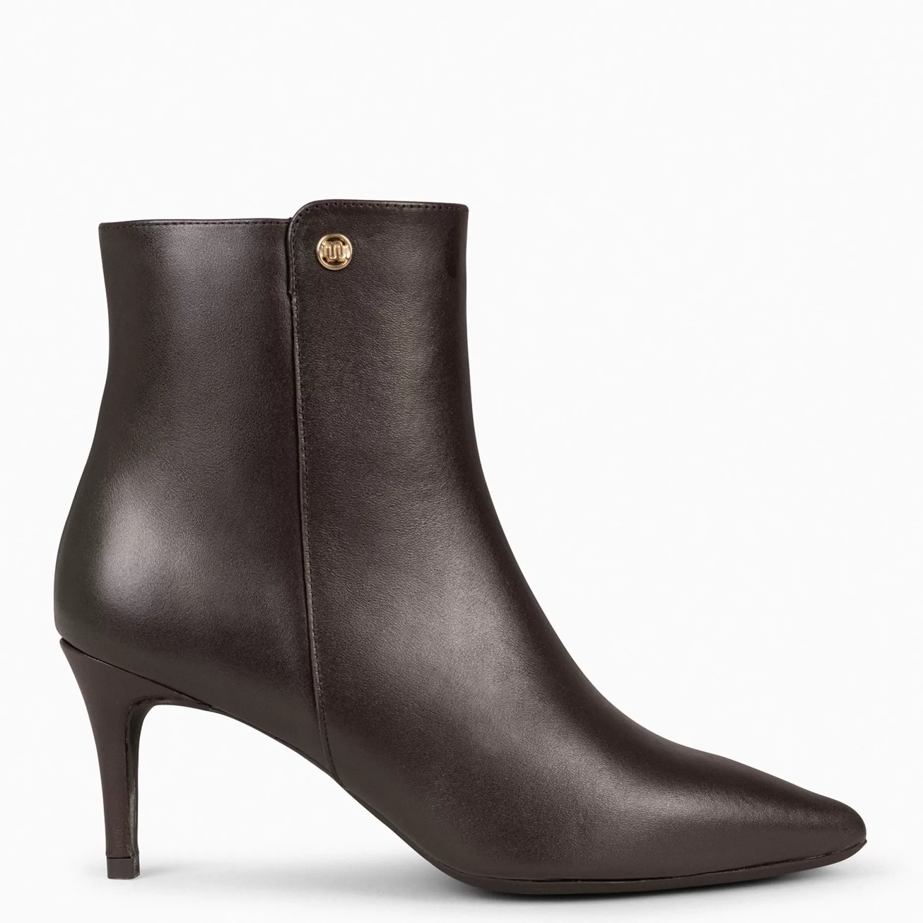 miMaO Botines De Mujer<Night – Botines Elegantes De Napa Con Tacón Fino Marron