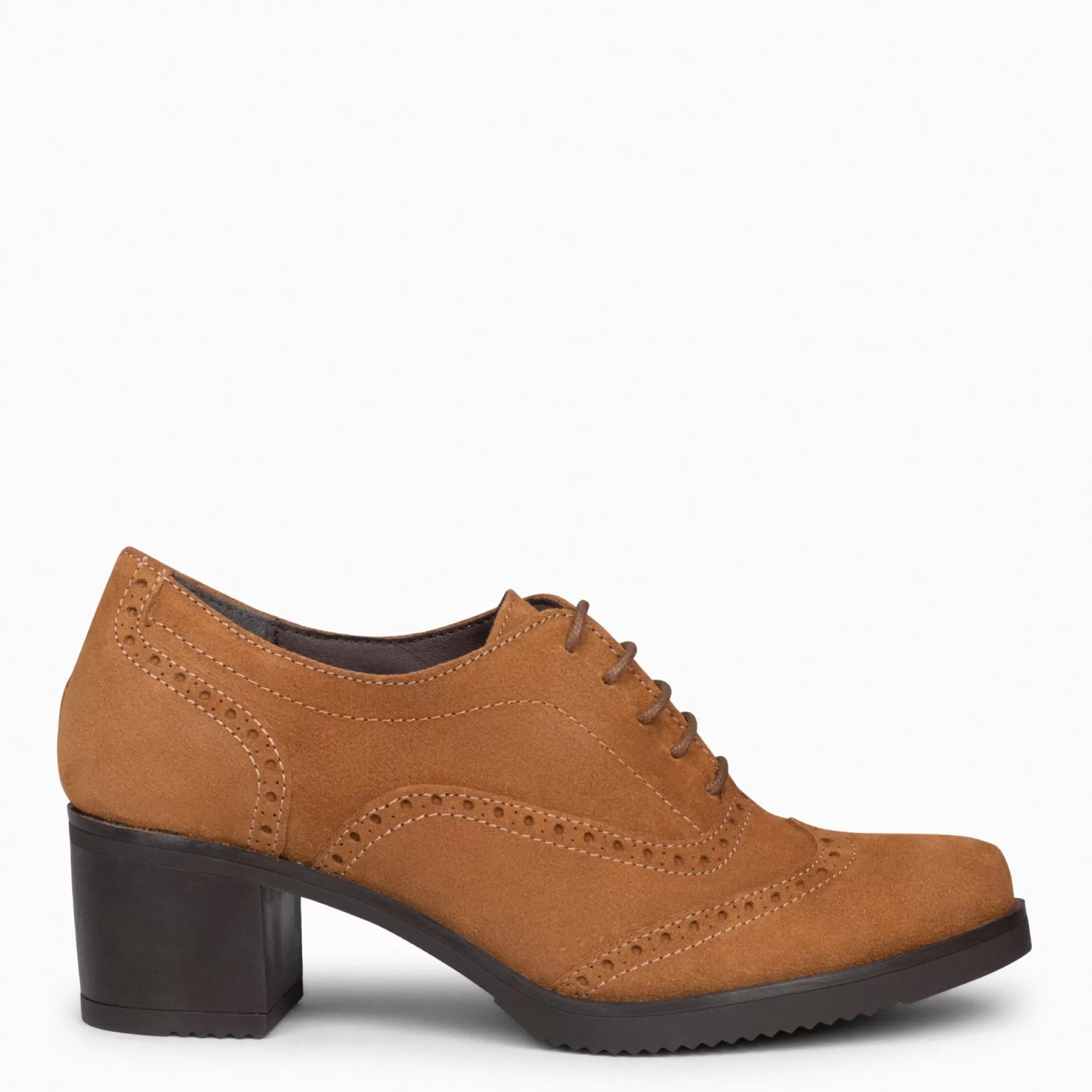 miMaO Mocasines Y Blucher<Oxford – Blucher De Mujer Con Tacón Camel