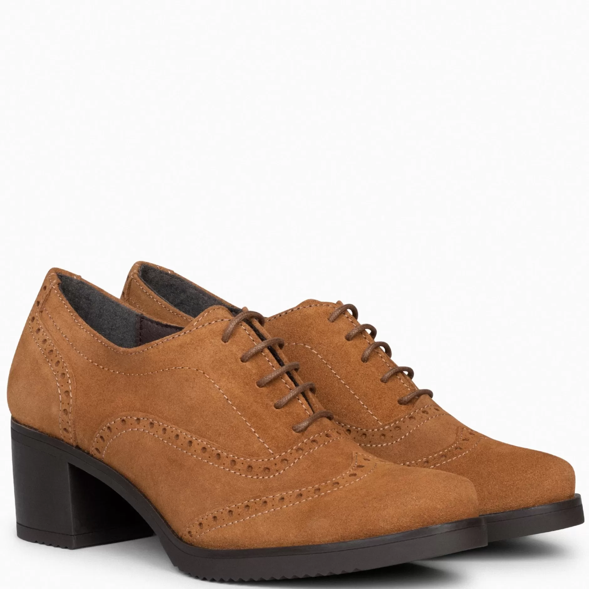 miMaO Mocasines Y Blucher<Oxford – Blucher De Mujer Con Tacón Camel