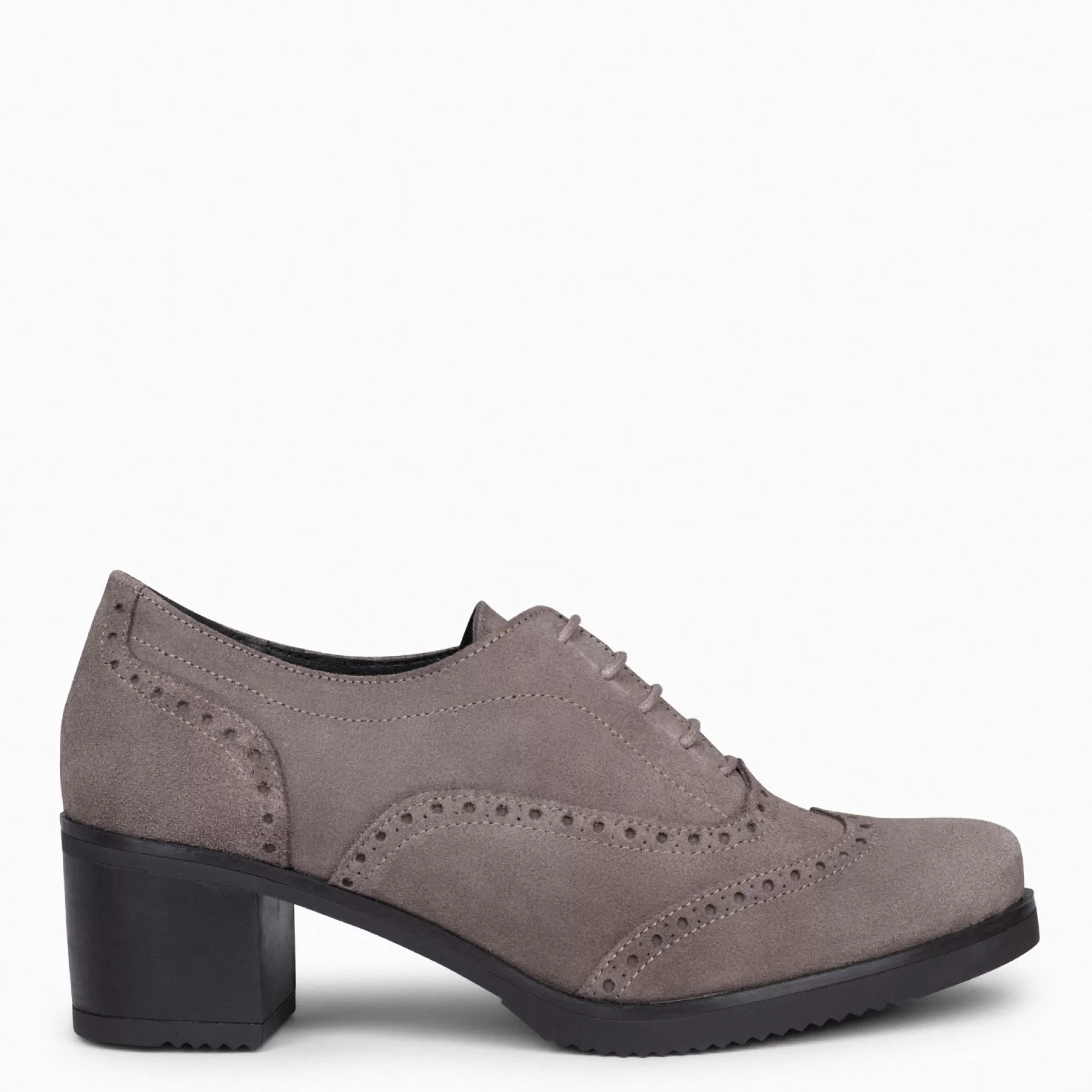 miMaO Mocasines Y Blucher<Oxford – Blucher De Mujer Con Tacón Taupe