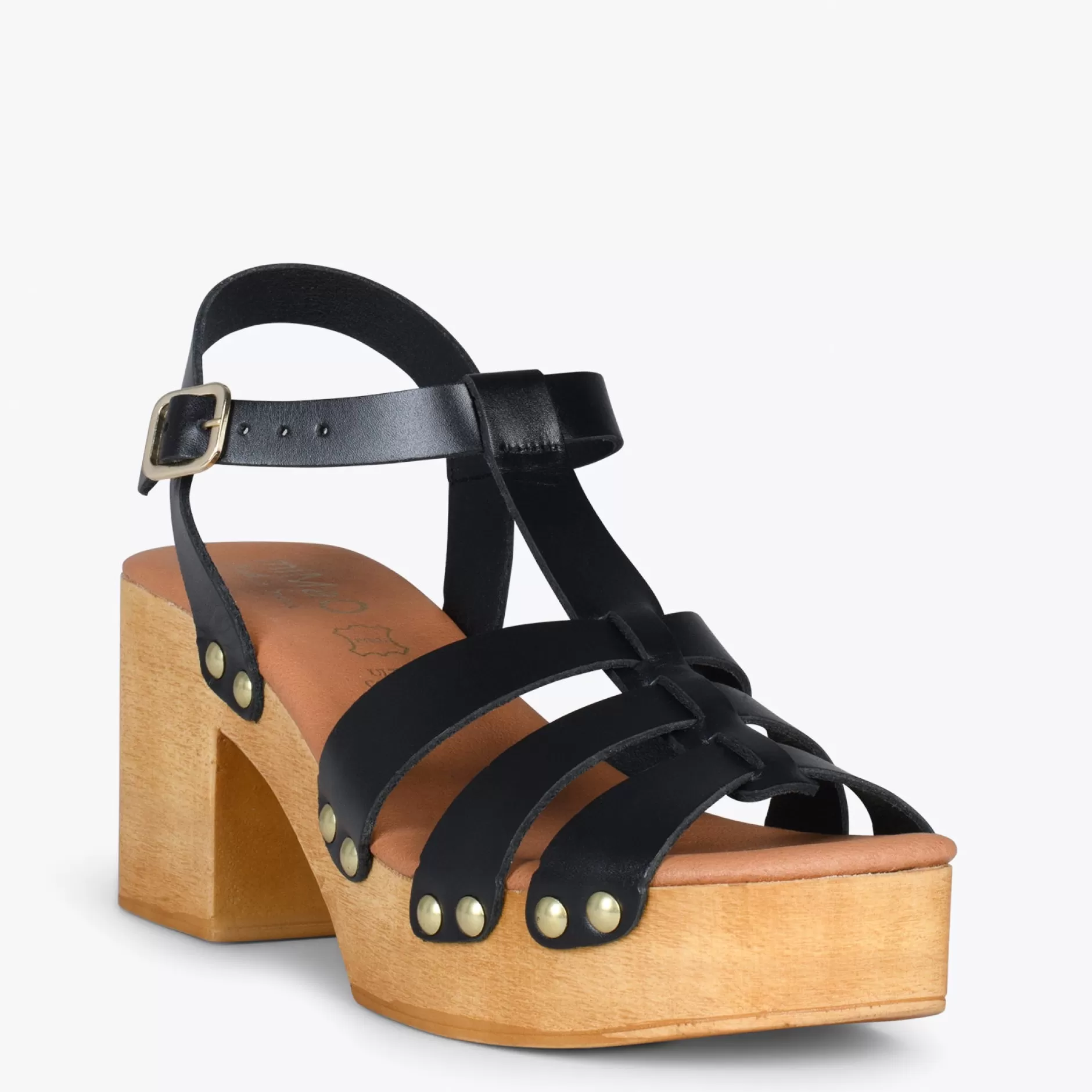 miMaO Sandalias De Tacón<Paradise – Sandalias De Madera Cangrejeras Negro