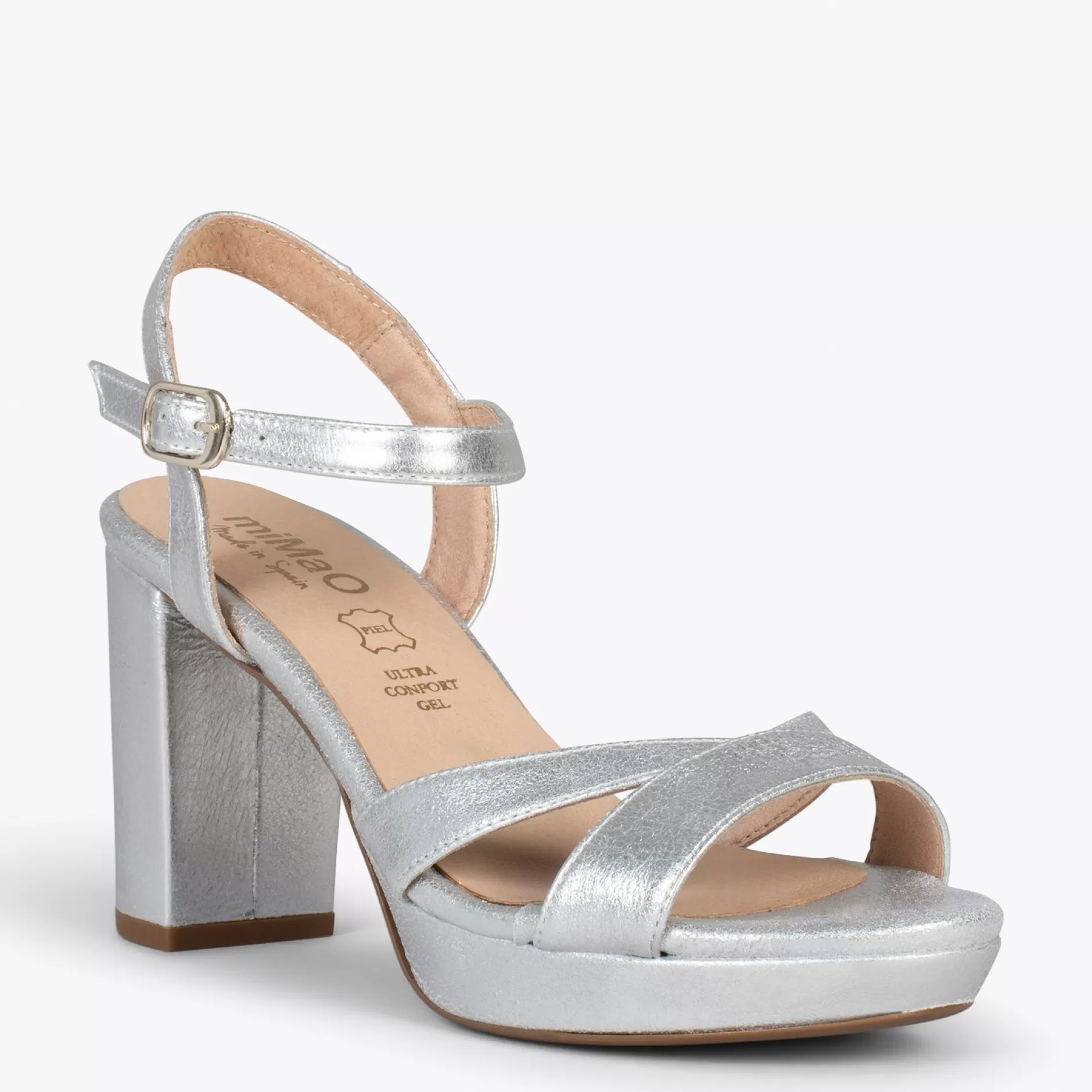 miMaO Sandalias De Tacón<Paris – Sandalias De Fiesta Con Tacón Alto Y Plataforma Plata