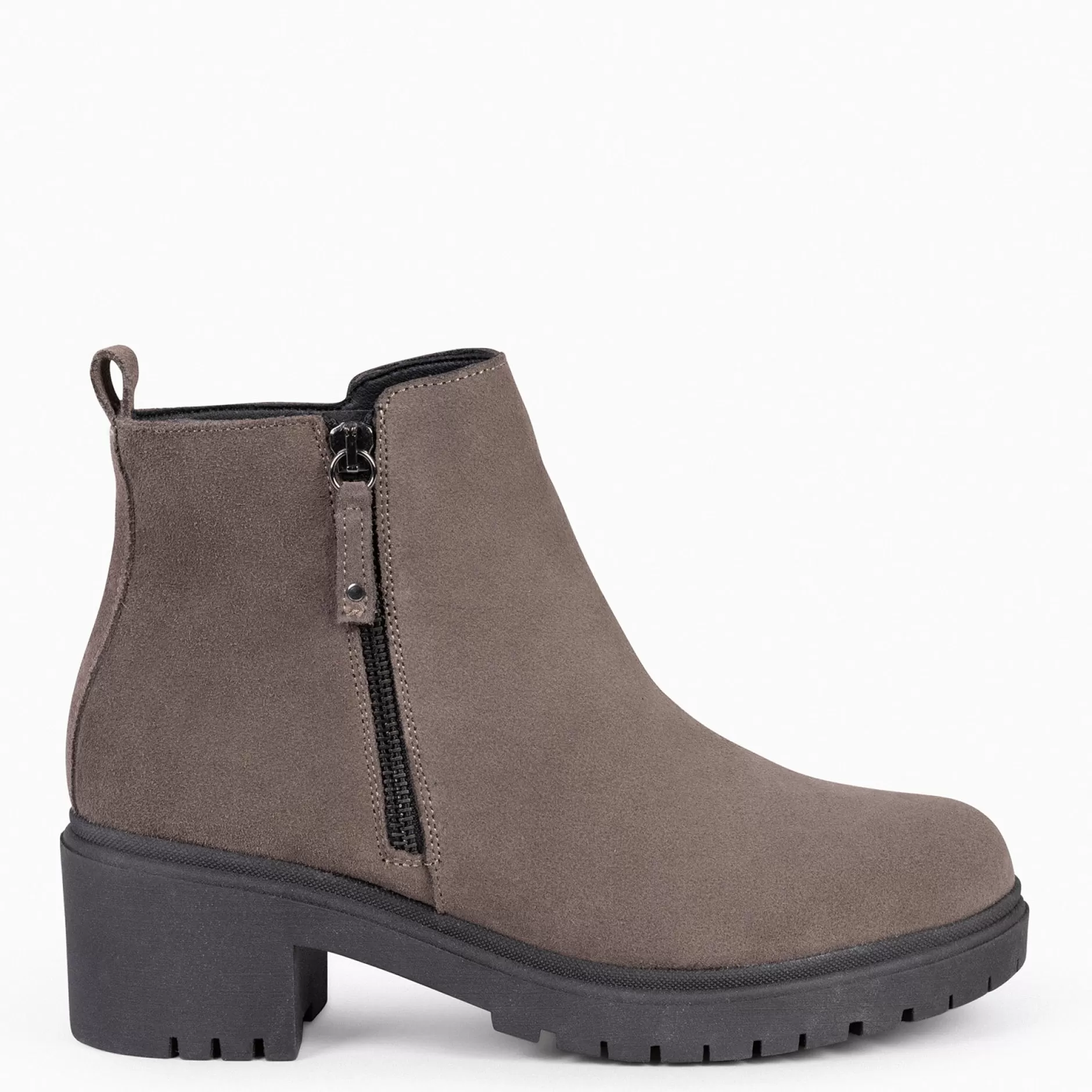 miMaO Botines De Mujer<Pop - Botin De Piel Taupe Hidrofugo