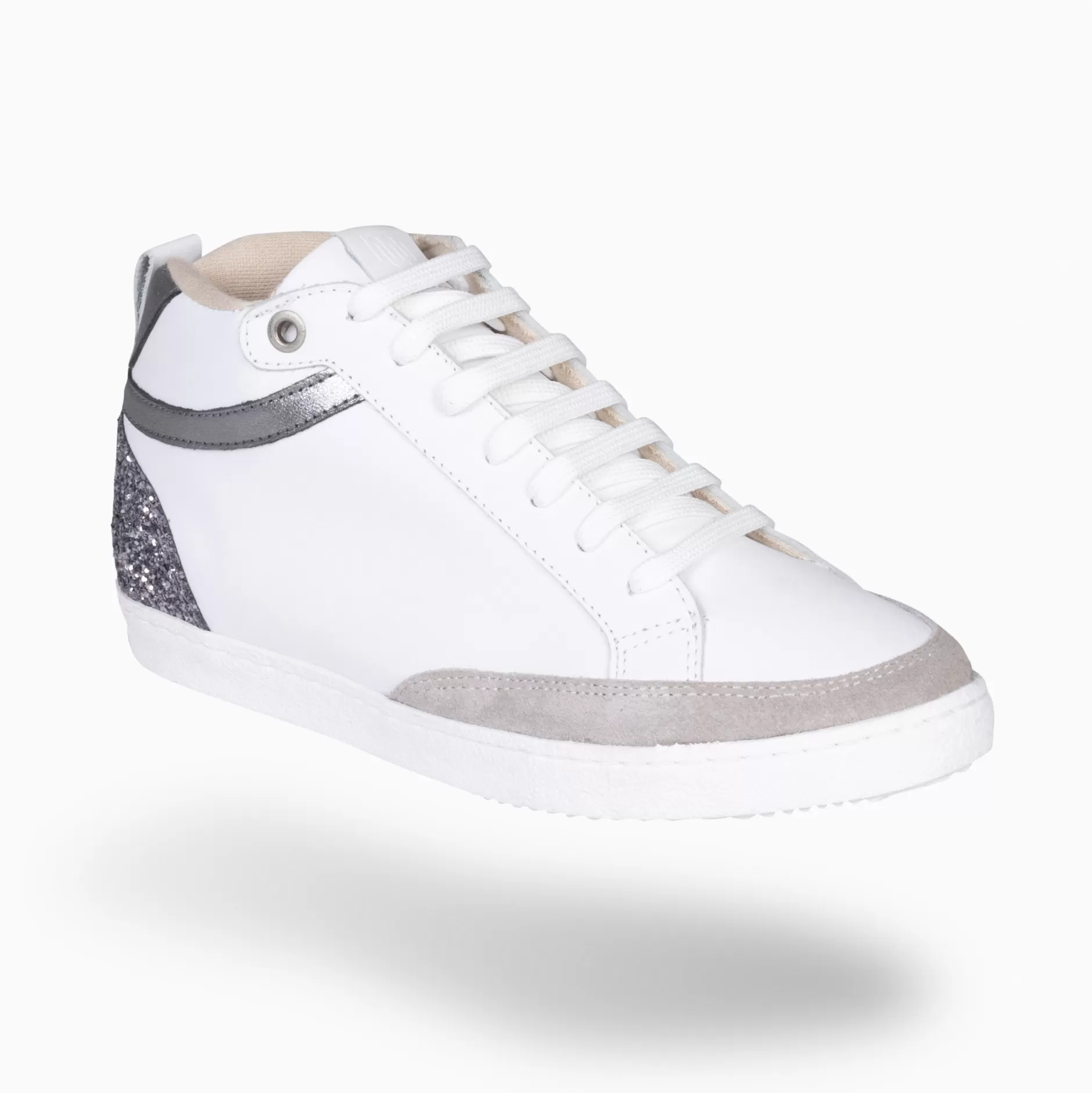 miMaO Deportivas<Rachel - Zapatillas Con Cuna Interior Mujer Blanco Y Glitter