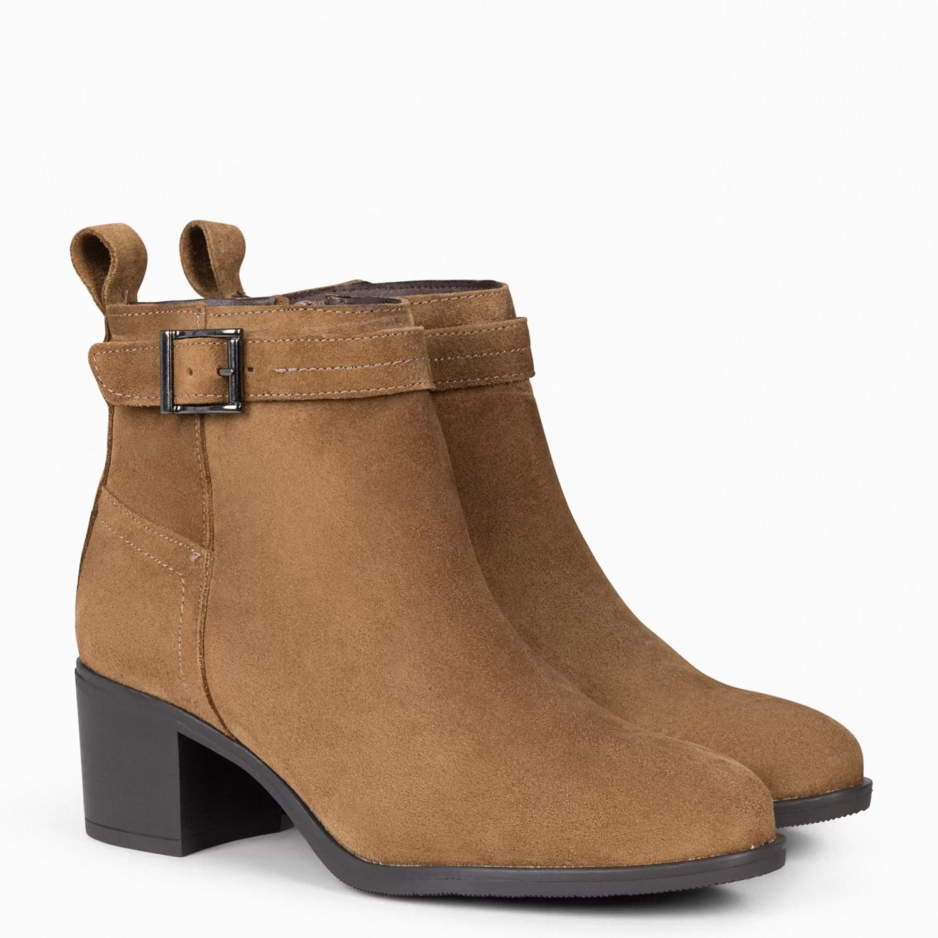 miMaO Botines De Mujer<Seattle - Botines Serraje Mujer En Color Camel