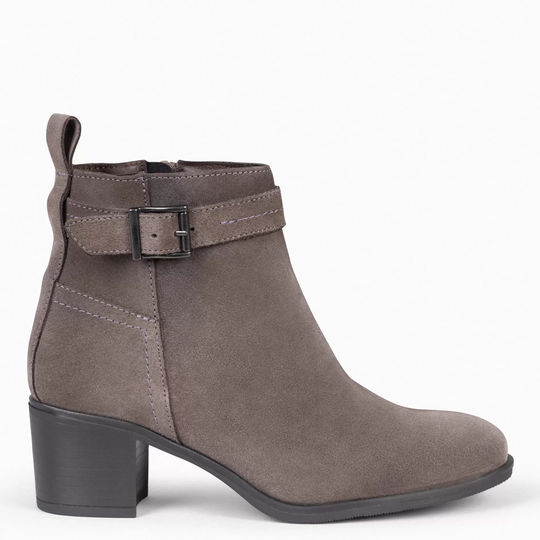 miMaO Botines De Mujer<Seattle - Botines Serraje Mujer En Color Taupe