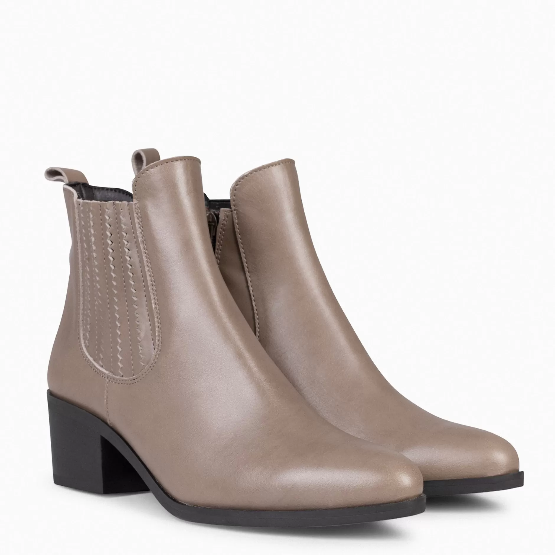 miMaO Botines De Mujer<Shelly - Botines Camperos Mujer Taupe