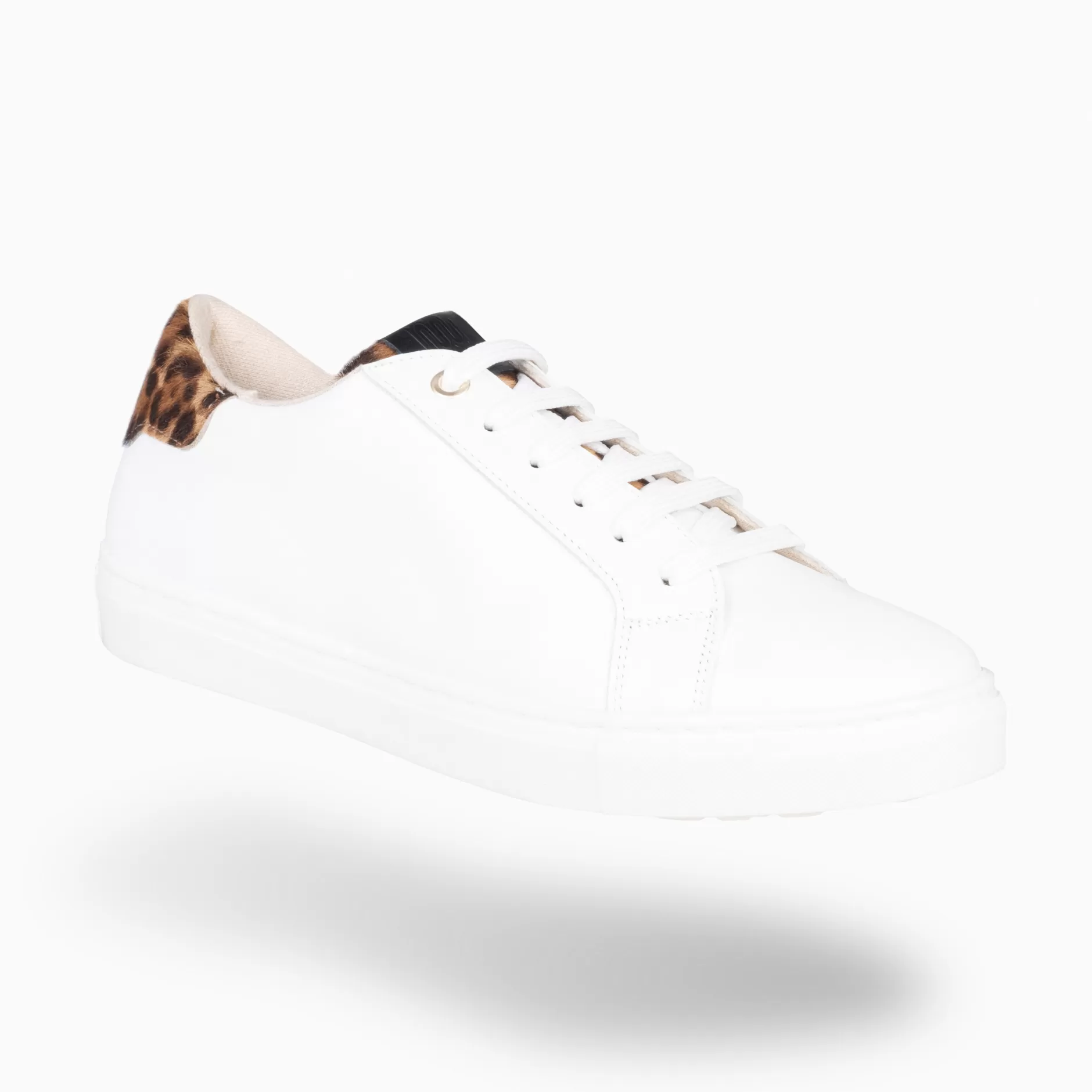 miMaO Deportivas<Sneaker - Zapatillas Casual De Mujer Blanco Leopardo