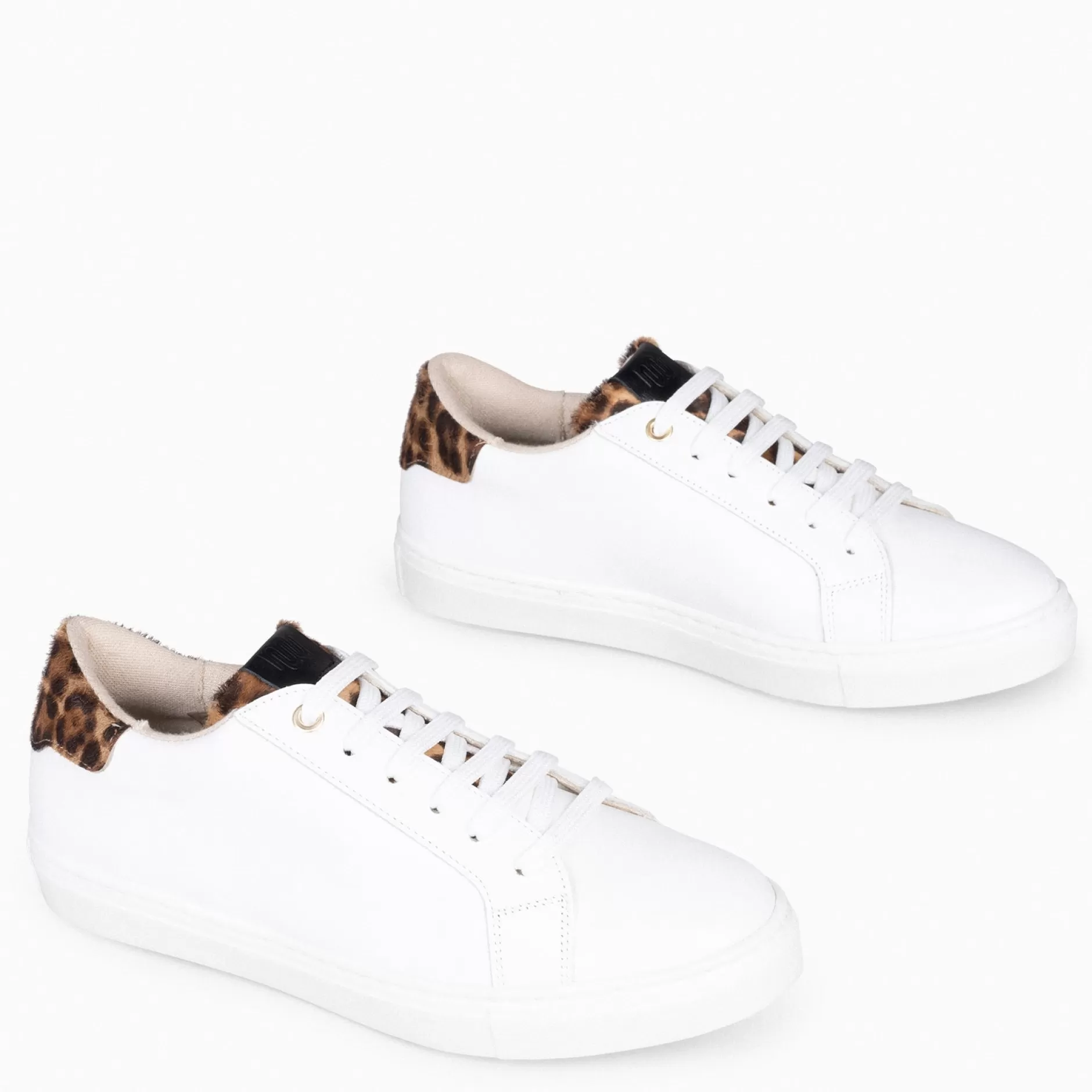 miMaO Deportivas<Sneaker - Zapatillas Casual De Mujer Blanco Leopardo