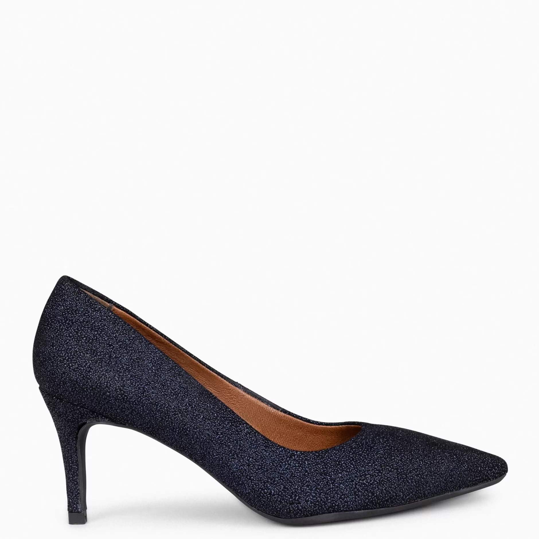 miMaO Zapatos De Fiesta<Stiletto Bright - Zapatos De Tacón De Aguja Con Textura De Grano Brillante Marino