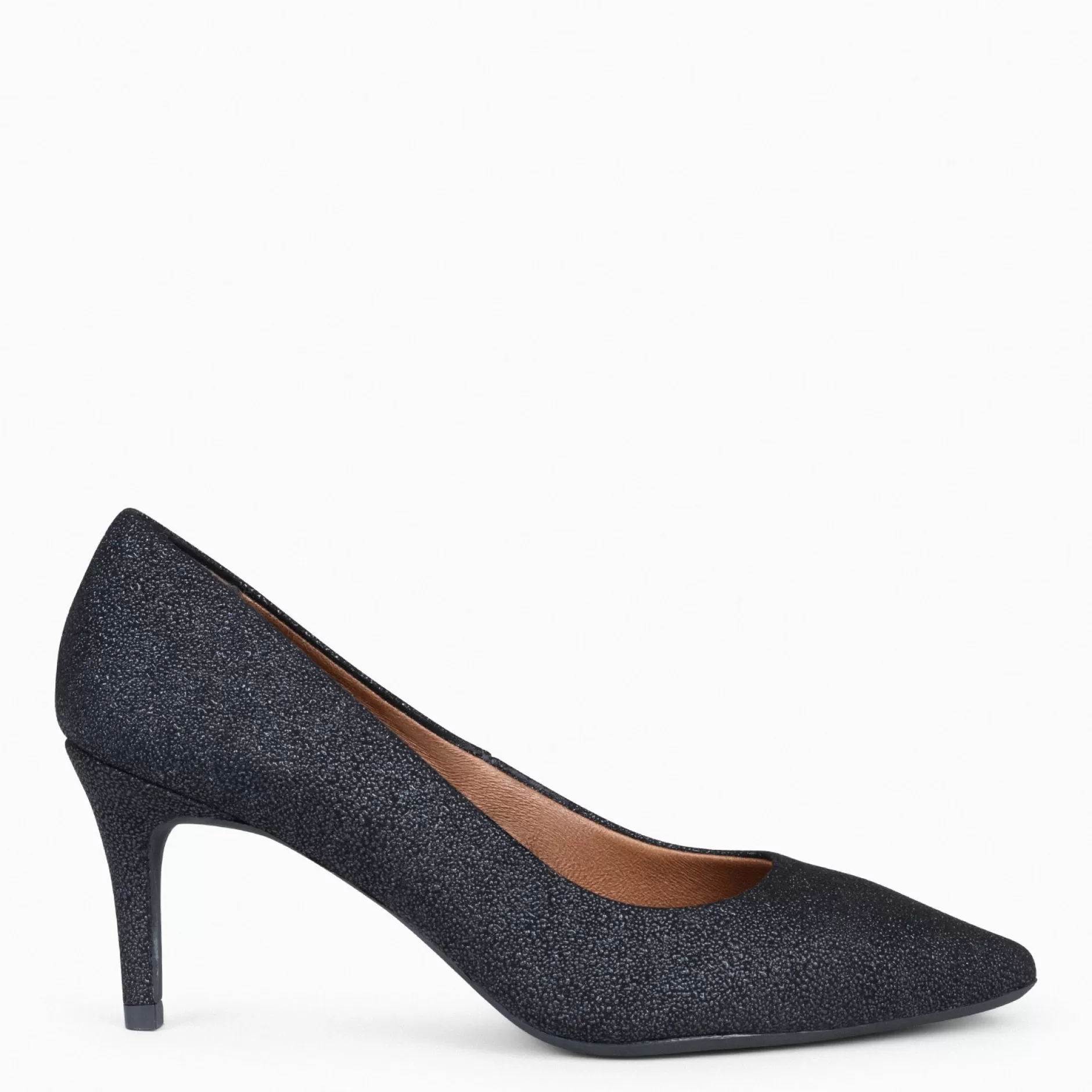miMaO Zapatos De Fiesta<Stiletto Bright - Zapatos De Tacón De Aguja Con Textura De Grano Brillante Negro