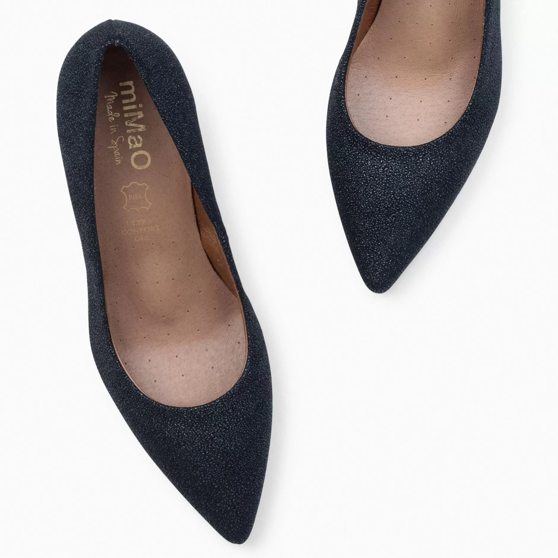miMaO Zapatos De Fiesta<Stiletto Bright - Zapatos De Tacón De Aguja Con Textura De Grano Brillante Negro