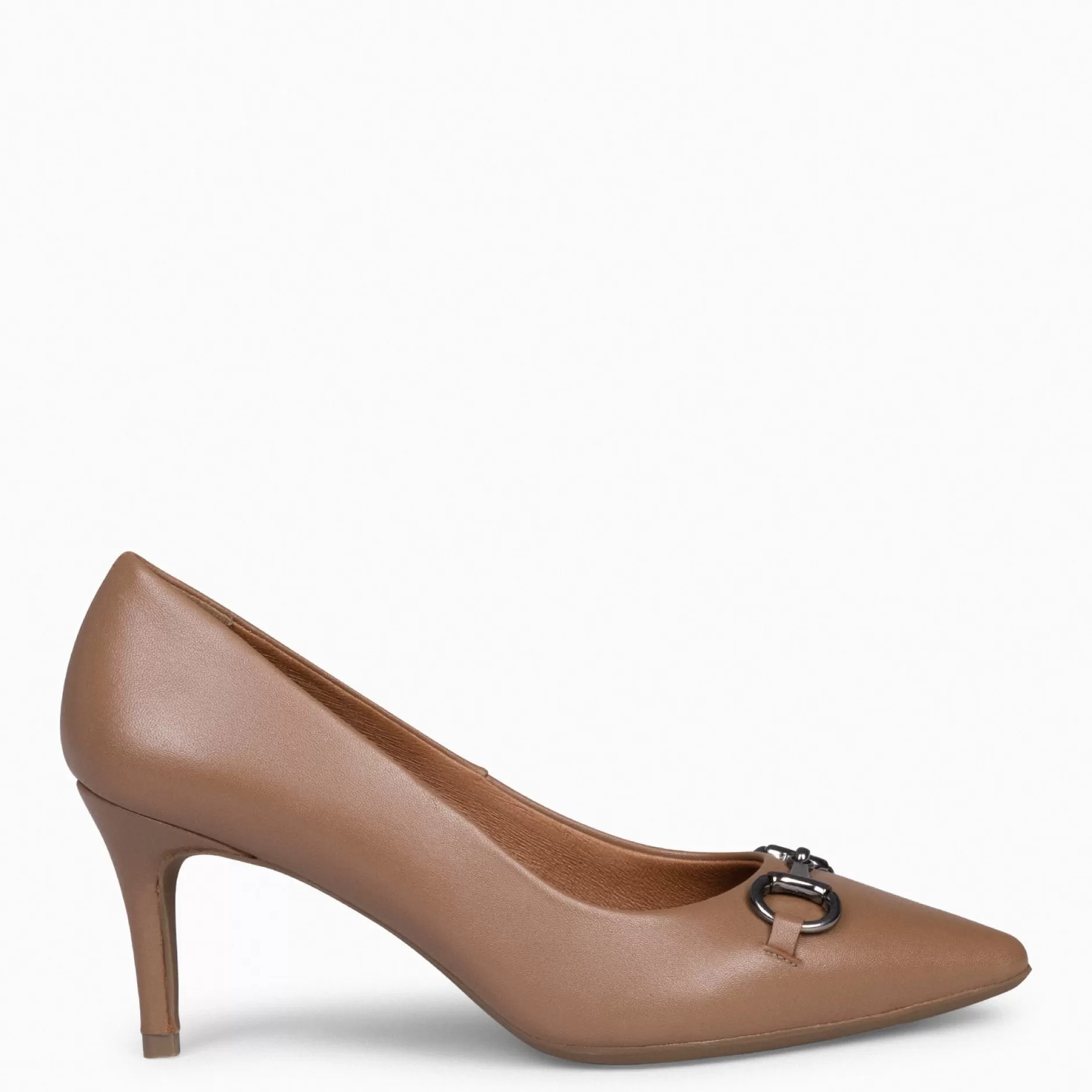 miMaO Zapatos De Fiesta<Stiletto Elegance - Zapatos De Tacón De Aguja Con Adorno Metalizado Camel