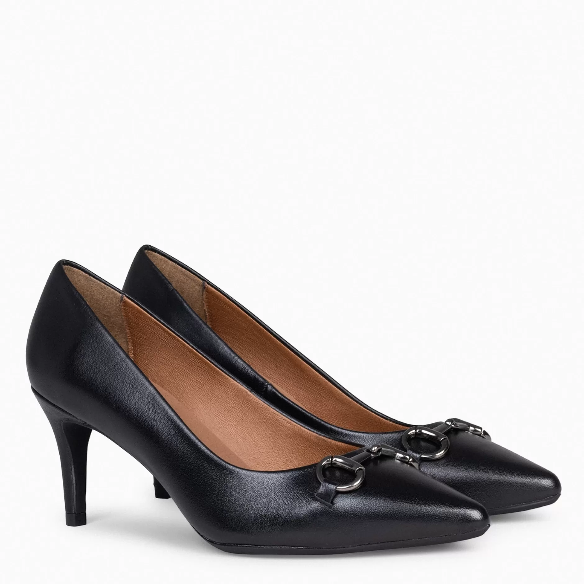 miMaO Zapatos De Fiesta<Stiletto Elegance - Zapatos De Tacón De Aguja Con Adorno Metalizado Negro