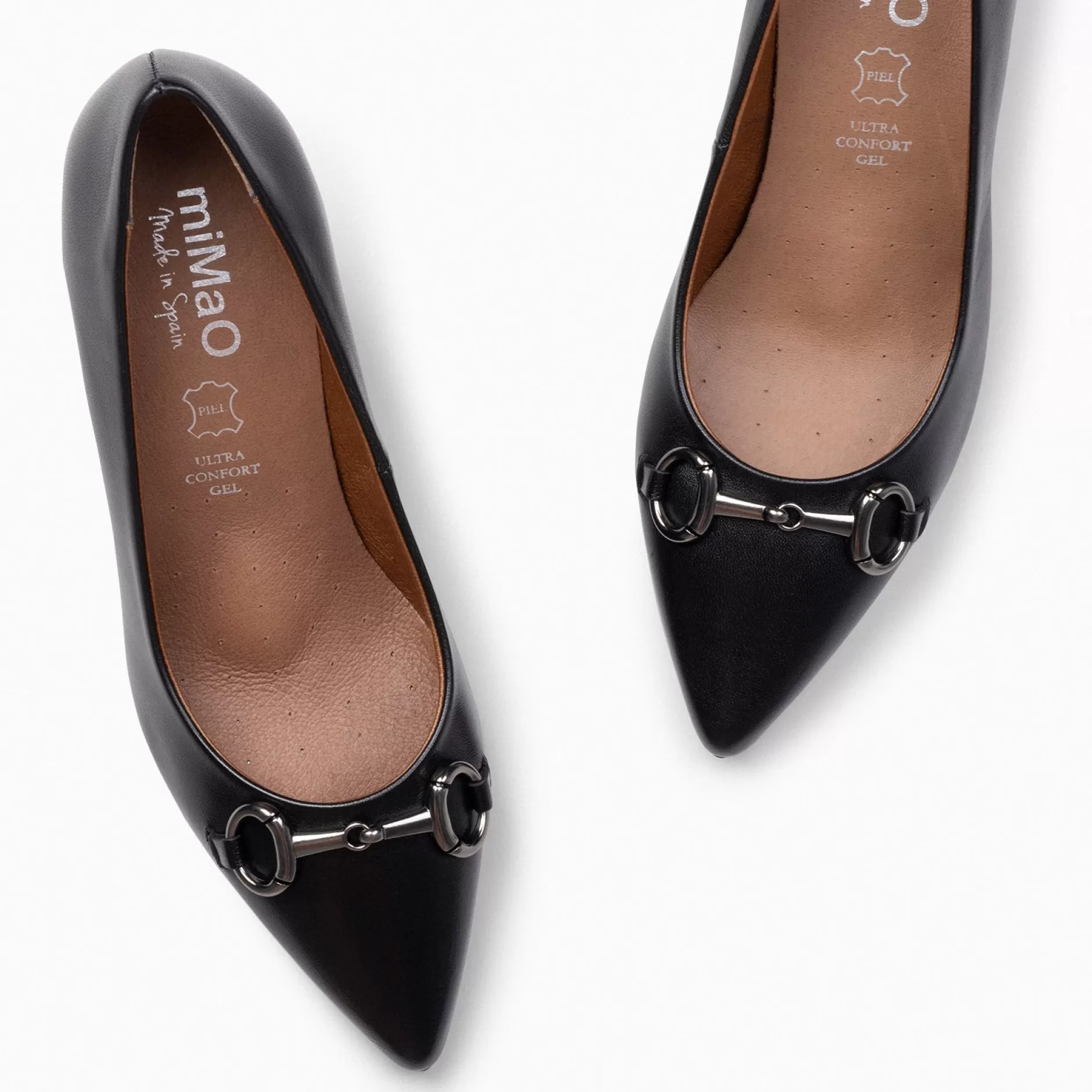 miMaO Zapatos De Fiesta<Stiletto Elegance - Zapatos De Tacón De Aguja Con Adorno Metalizado Negro