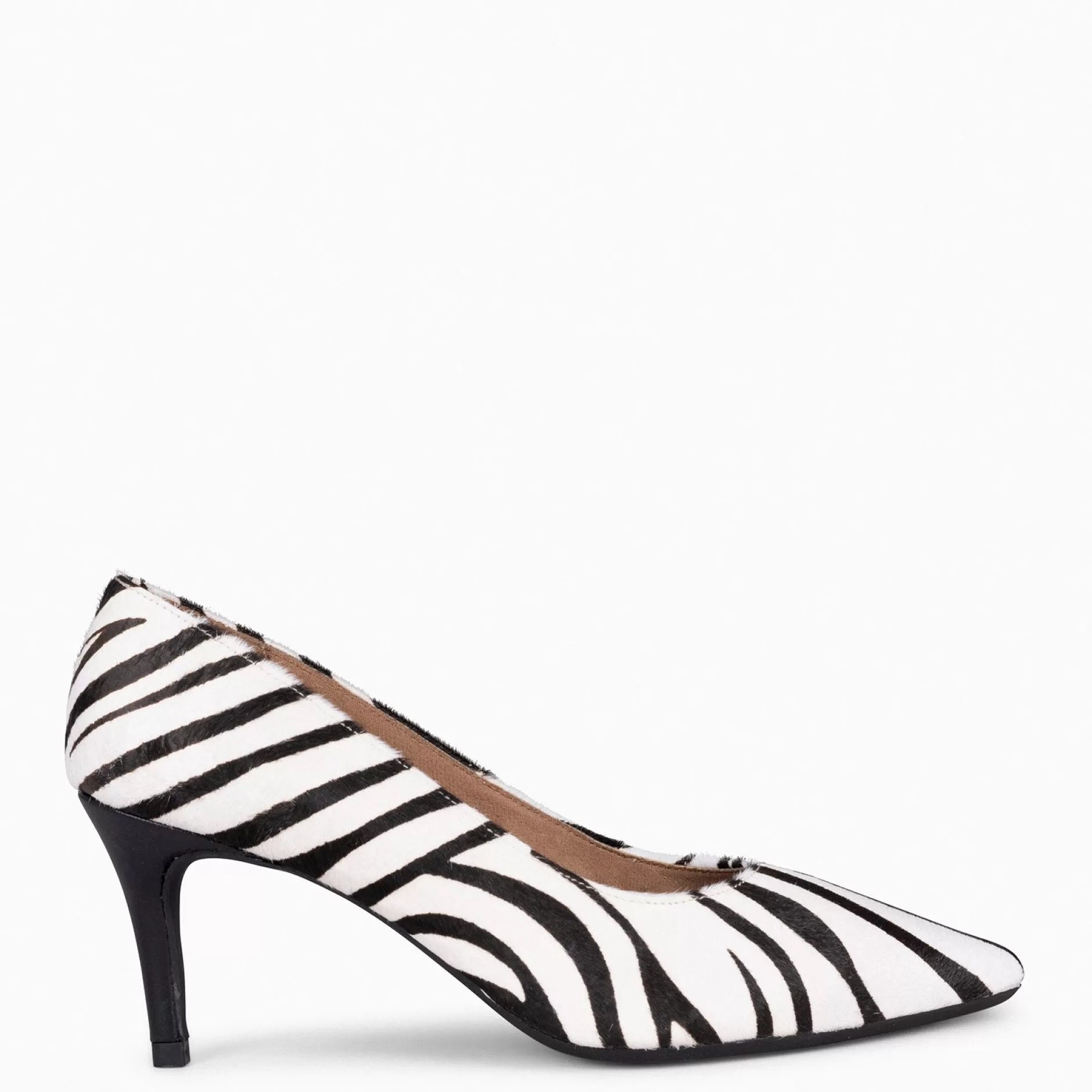 miMaO Zapatos De Fiesta<Stiletto Wild - Zapatos De Tacón De Aguja Con Animal Print Cebra Blanco